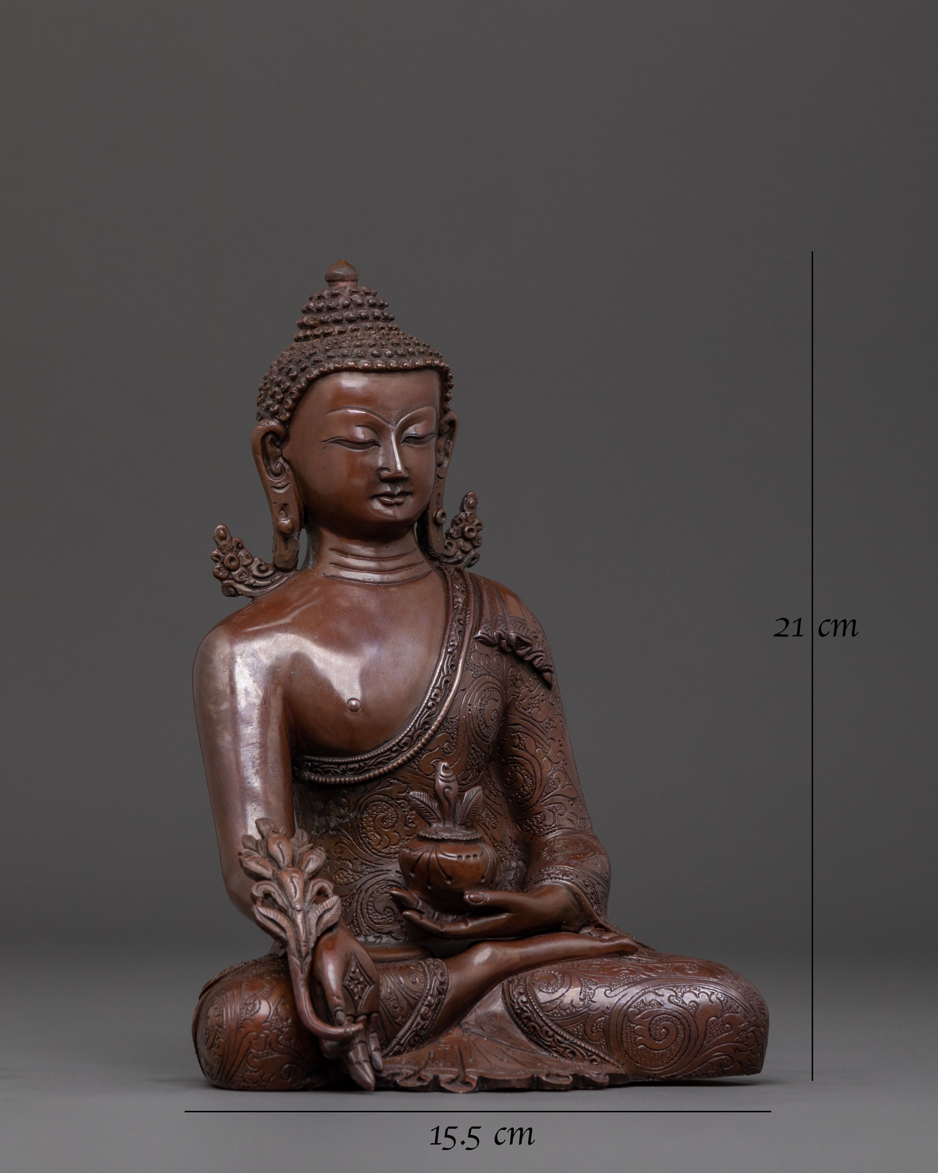 Medicine Buddha Handcrafted Statue for Healing