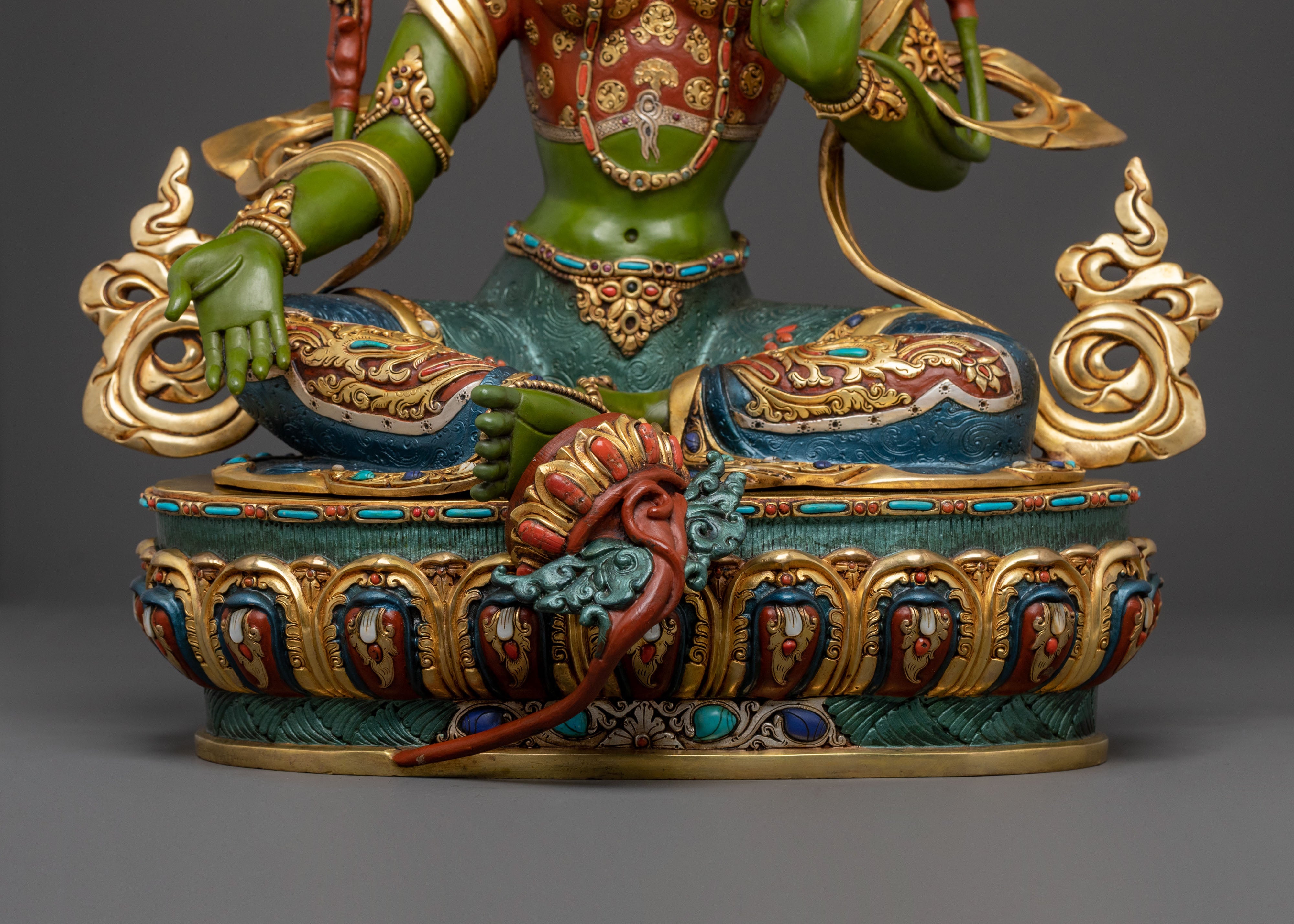 Green Tara Compassion Buddha Sculpture