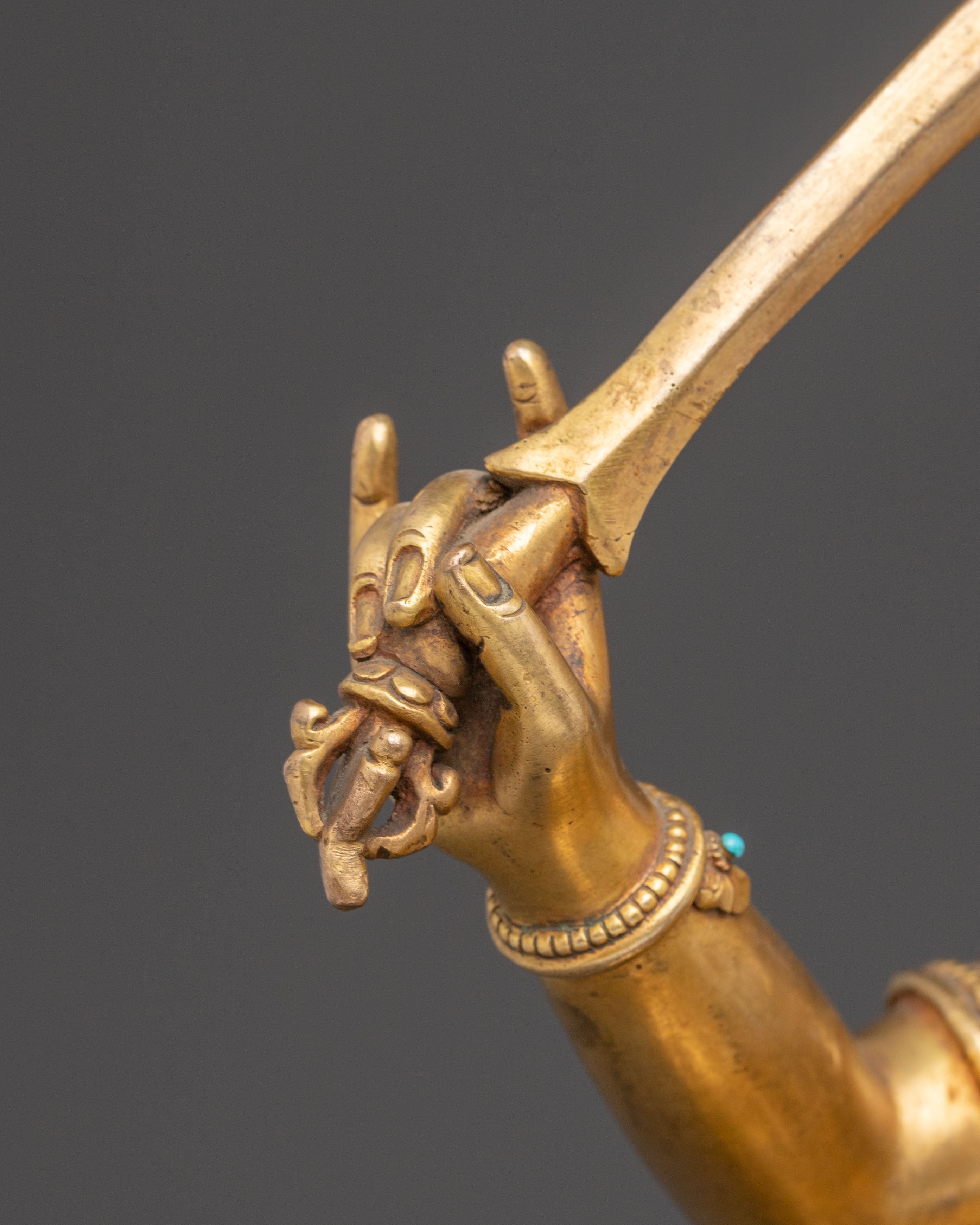 Handmade Manjushri Statue of Power and Wisdom | Spiritual Altar Decor