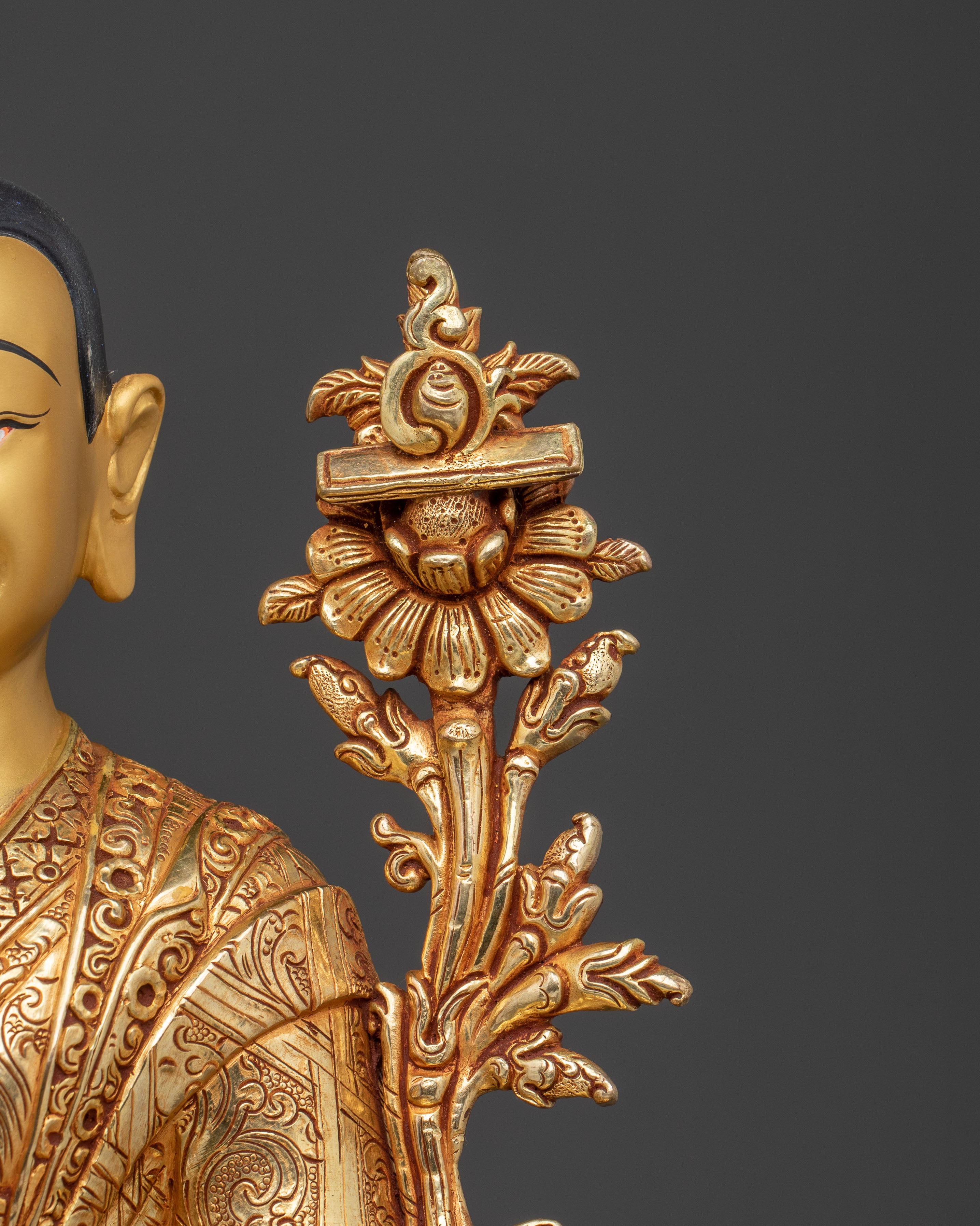 Tsongkhapa Spiritual Statue – 24K Gold Gilded