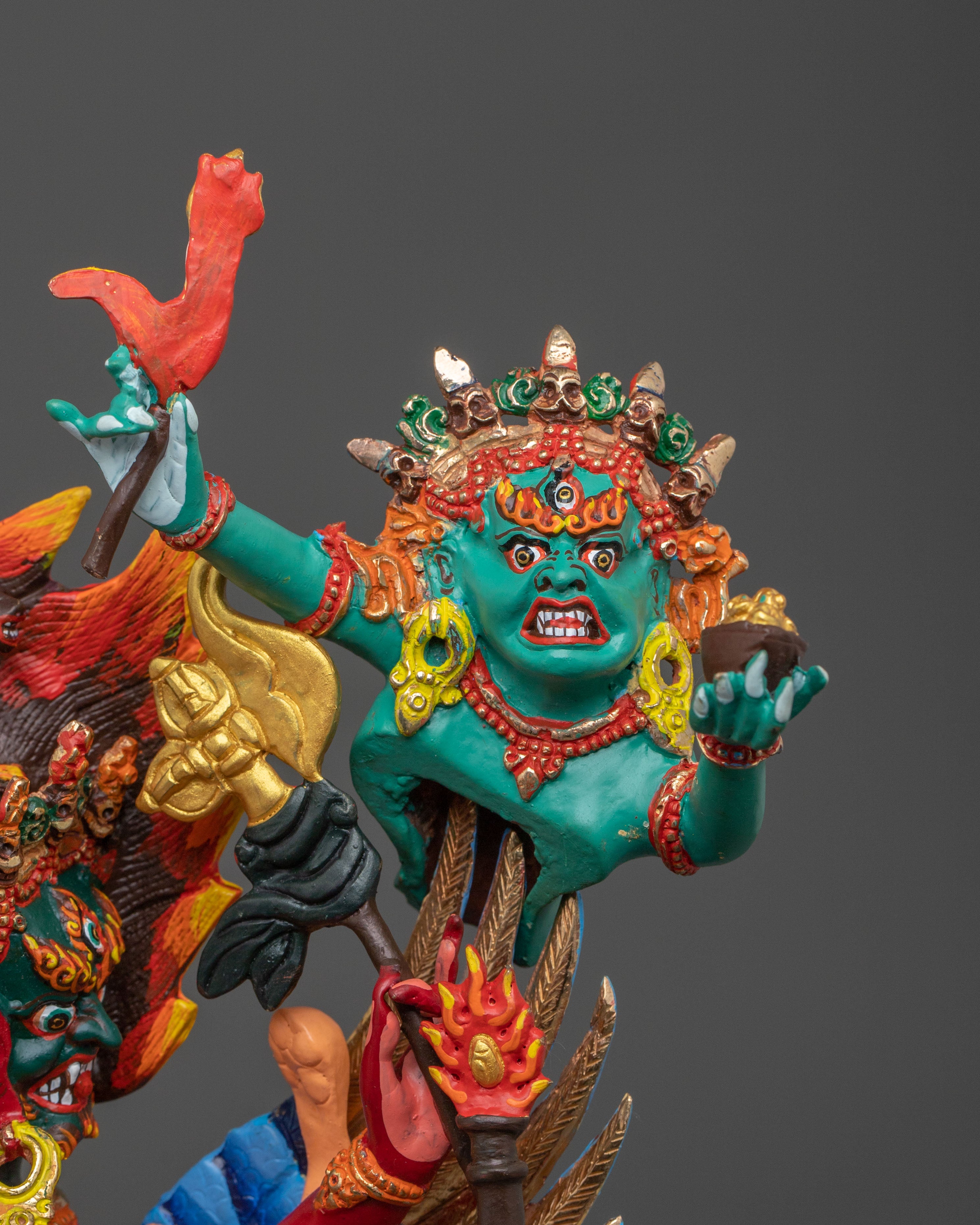 Handcrafted Heyagriva Sculpture | Wrathful Deity of Protection