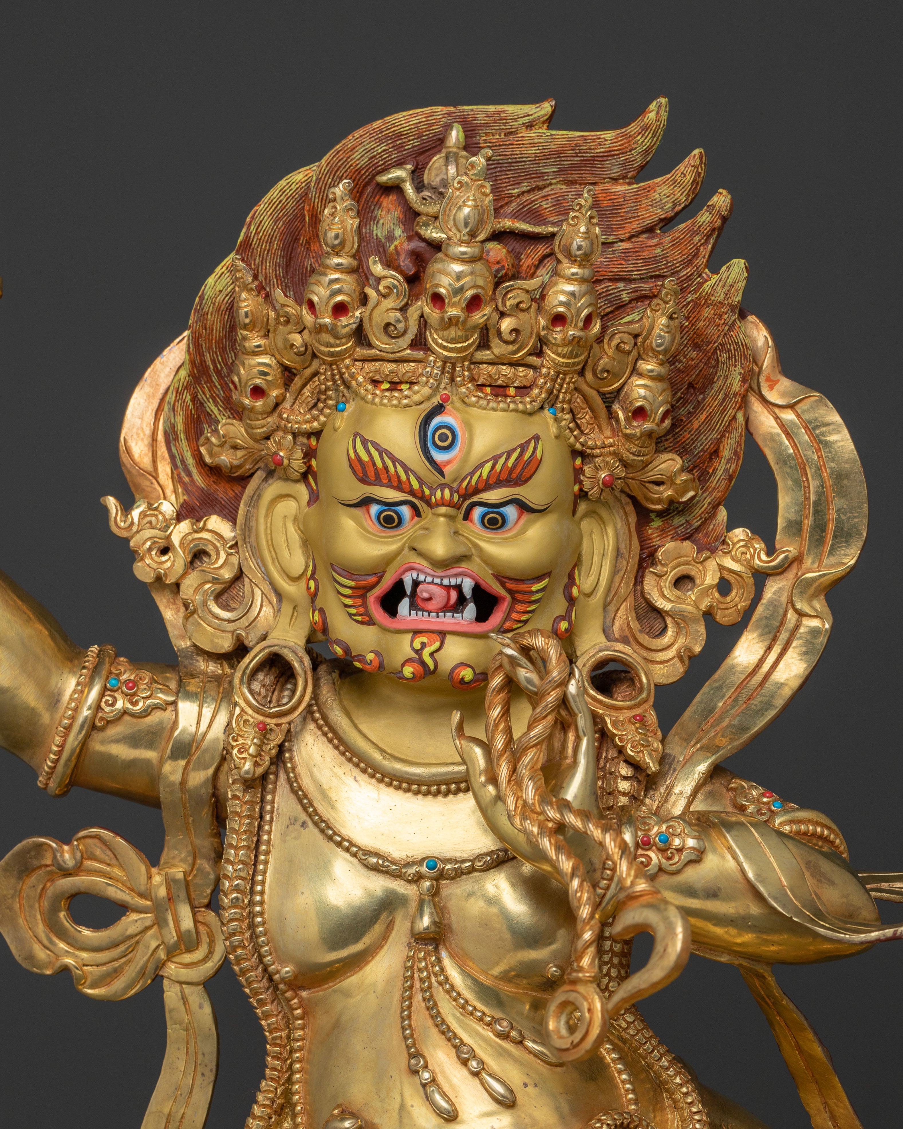 Protector Vajrapani Sculpture | Handcrafted Spiritual Art