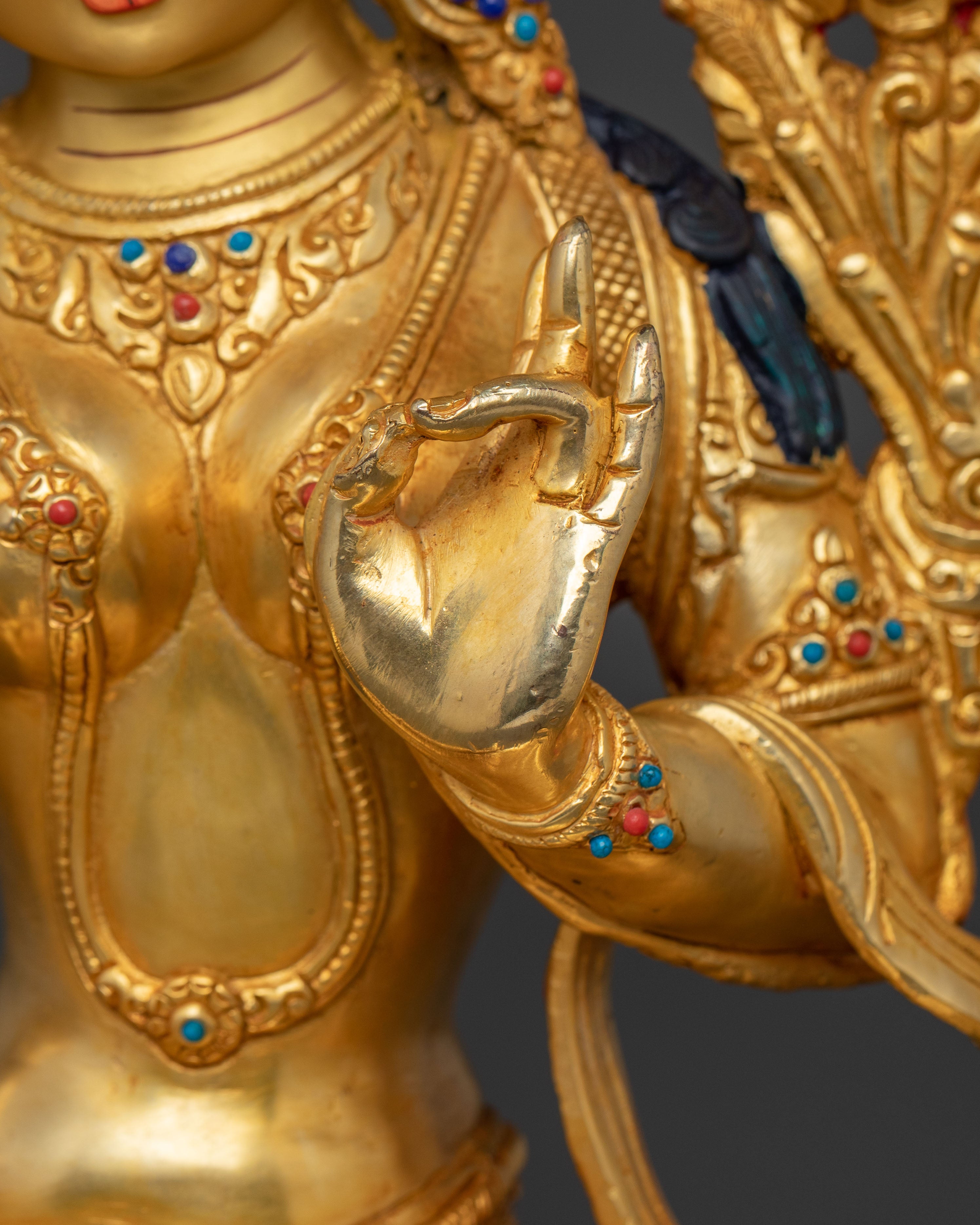 Green Tara Divine Feminine Statue: Goddess of Compassion