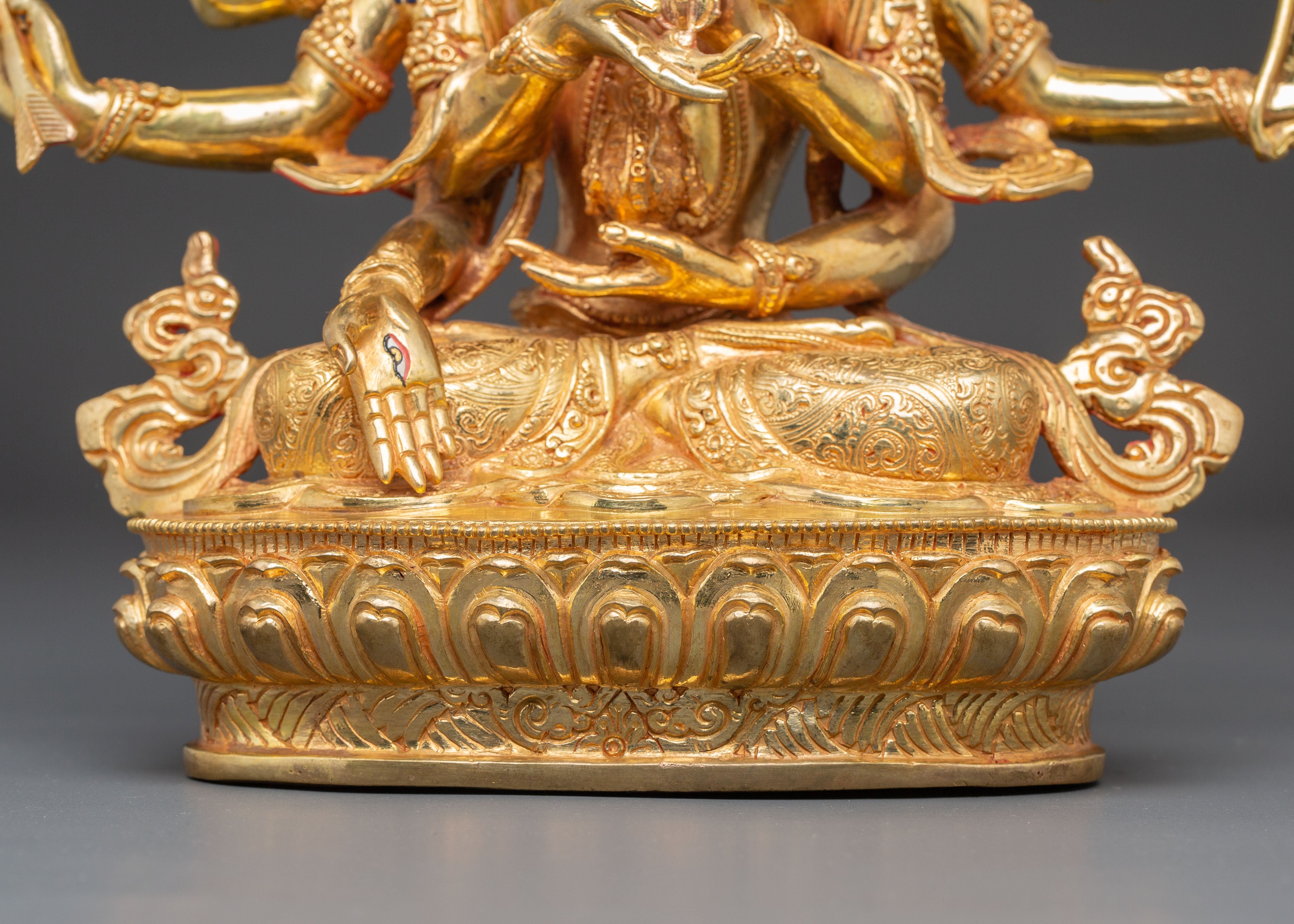 Namgyalma: Golden Handmade Statue | 24K Gold Gilded for Meditation