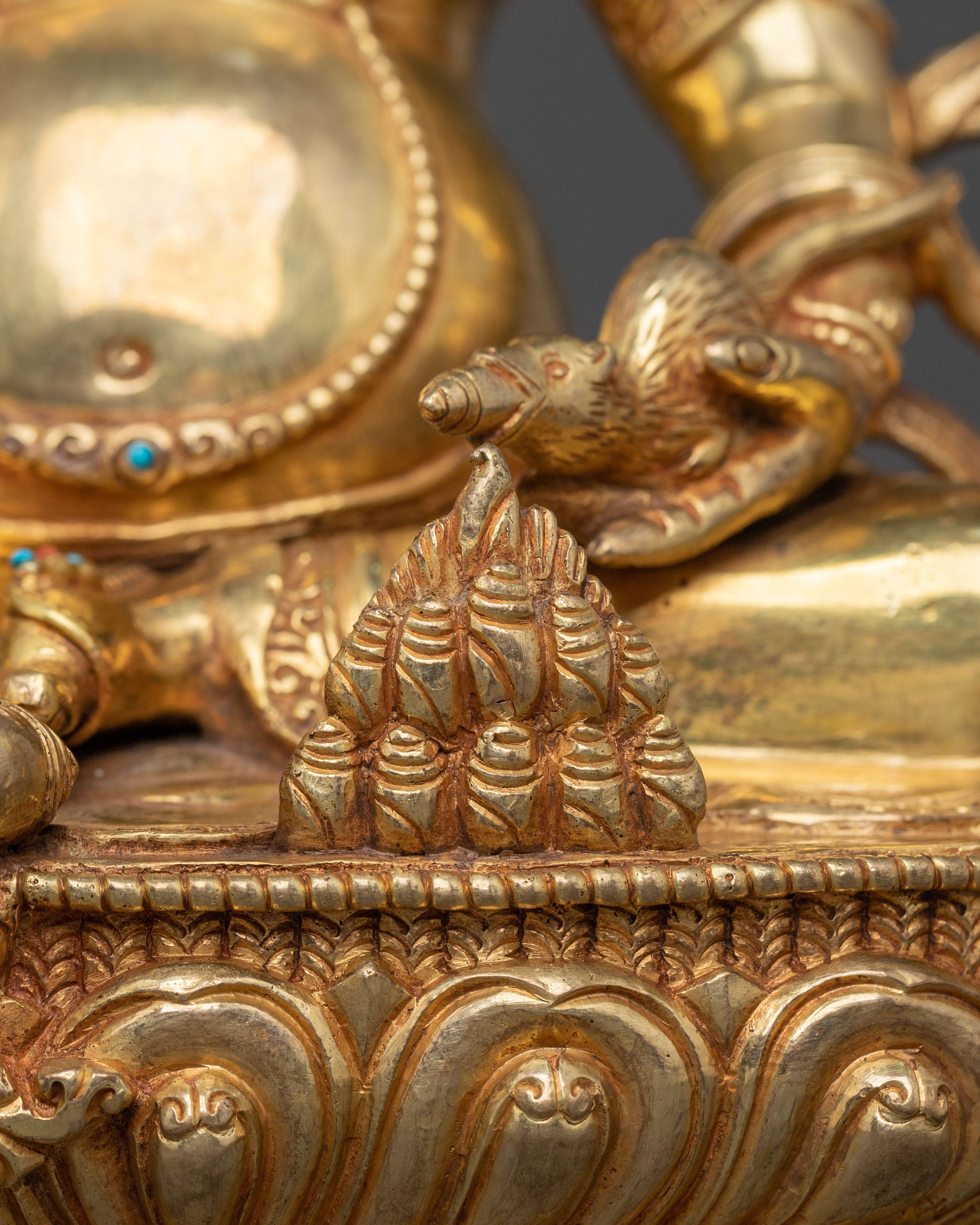 Dzambhala Wealth Deity Figure | Tibetan Wealth Deity Sculpture