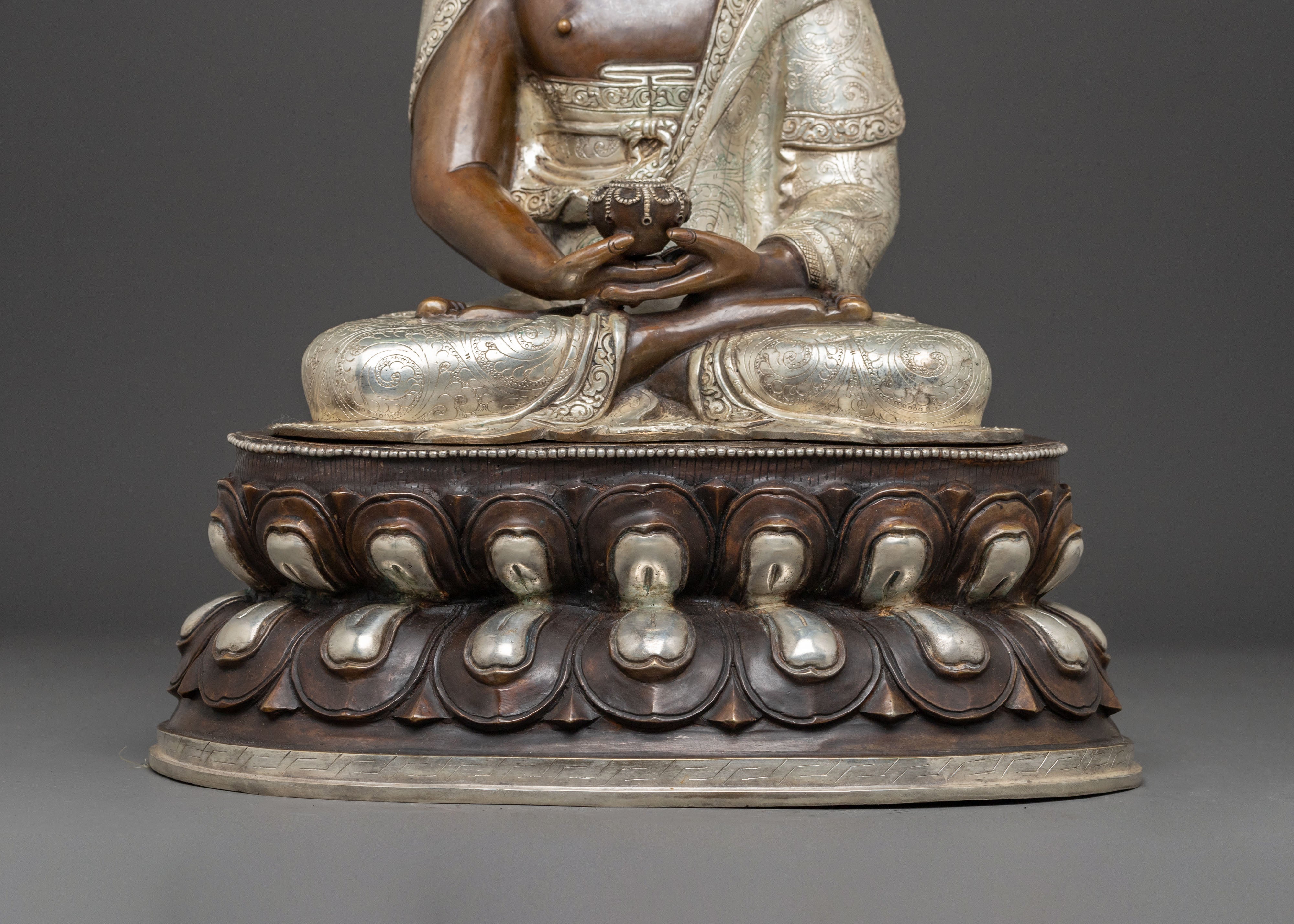 Handmade Amitabha Buddha Oxidized Statue | Infinite Light Buddha