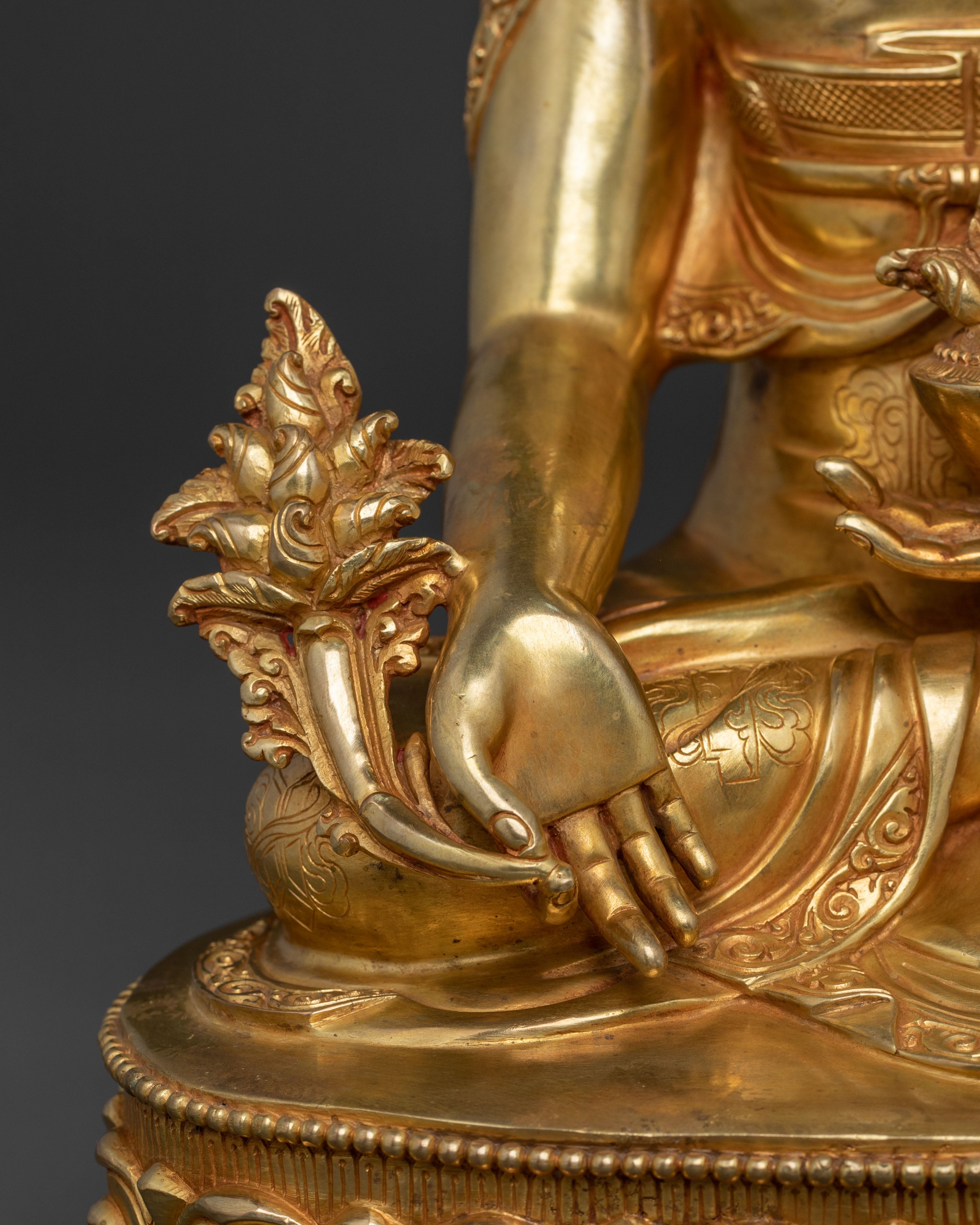Medicine Buddha Statue | 24K Gold Gilded Icon
