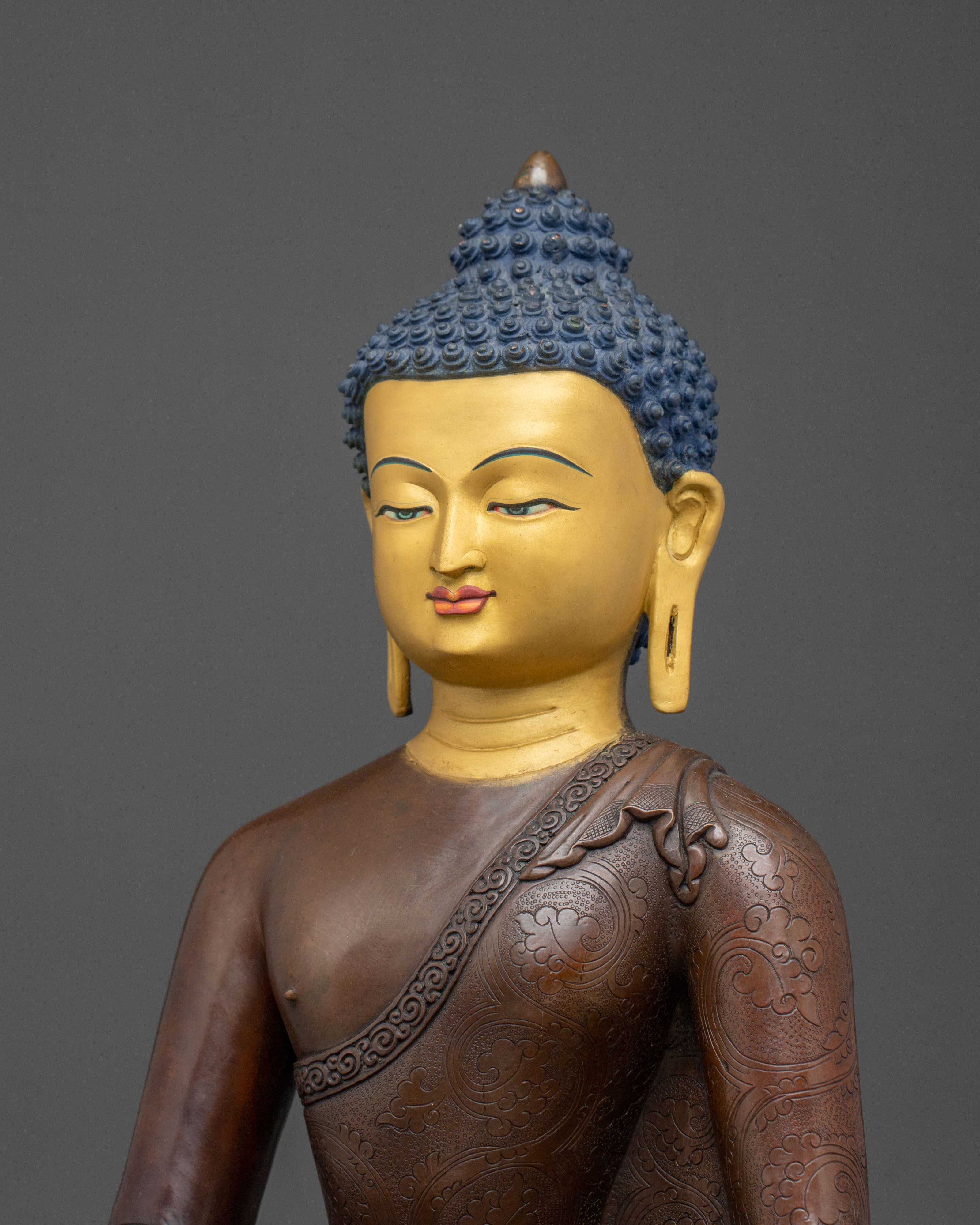 Authentic Tibetan Shakyamuni Buddha Statue | Home Decor