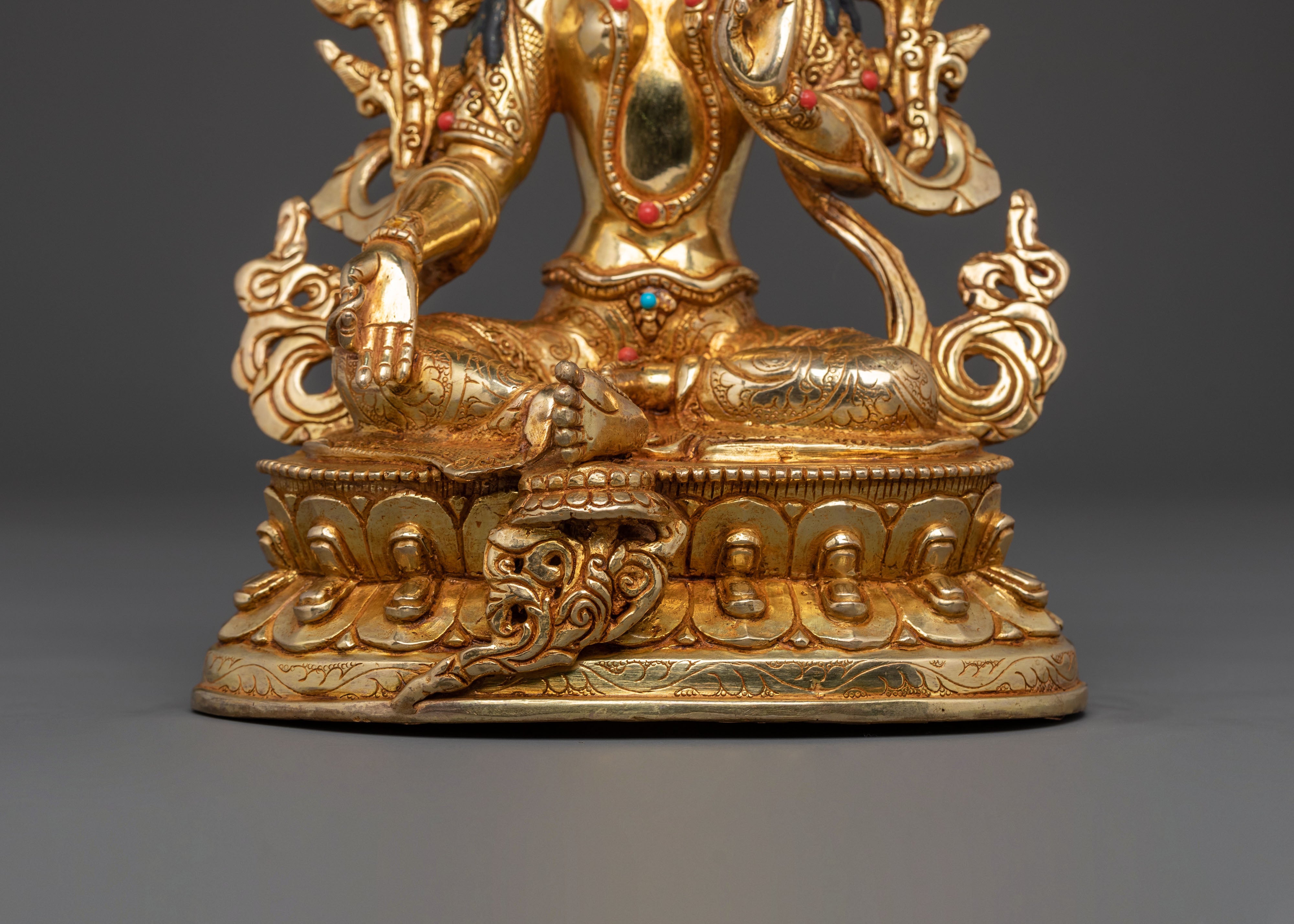 Green Tara Sacred Statue: Handcrafted in Nepal