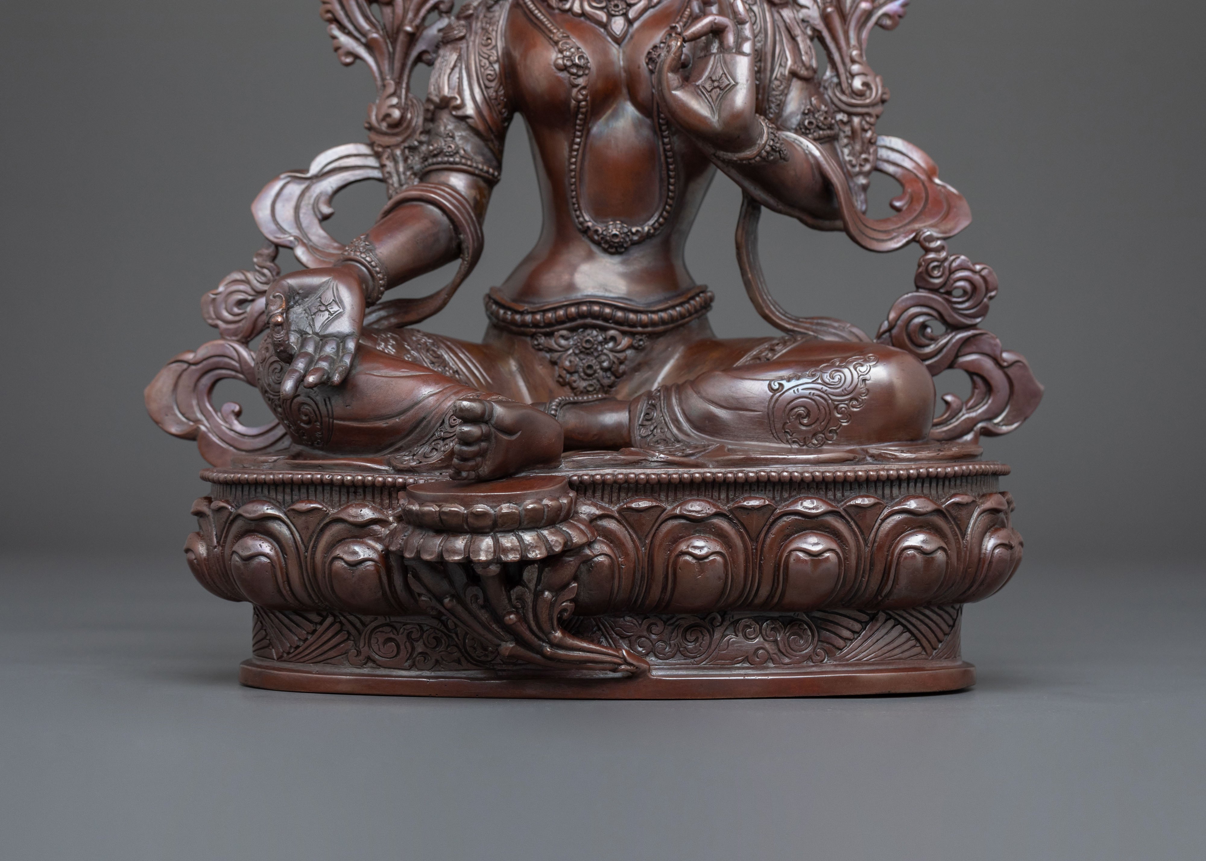 Green Tara Goddess of Swift Compassion Statue