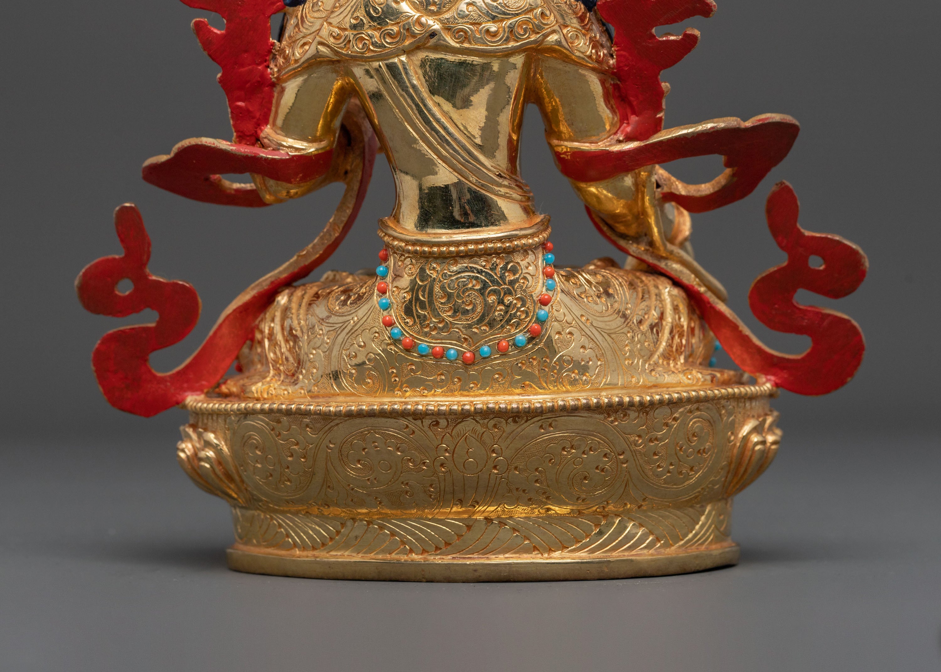 White Tara Figurine | 24K Gold Gilded Healing Goddess