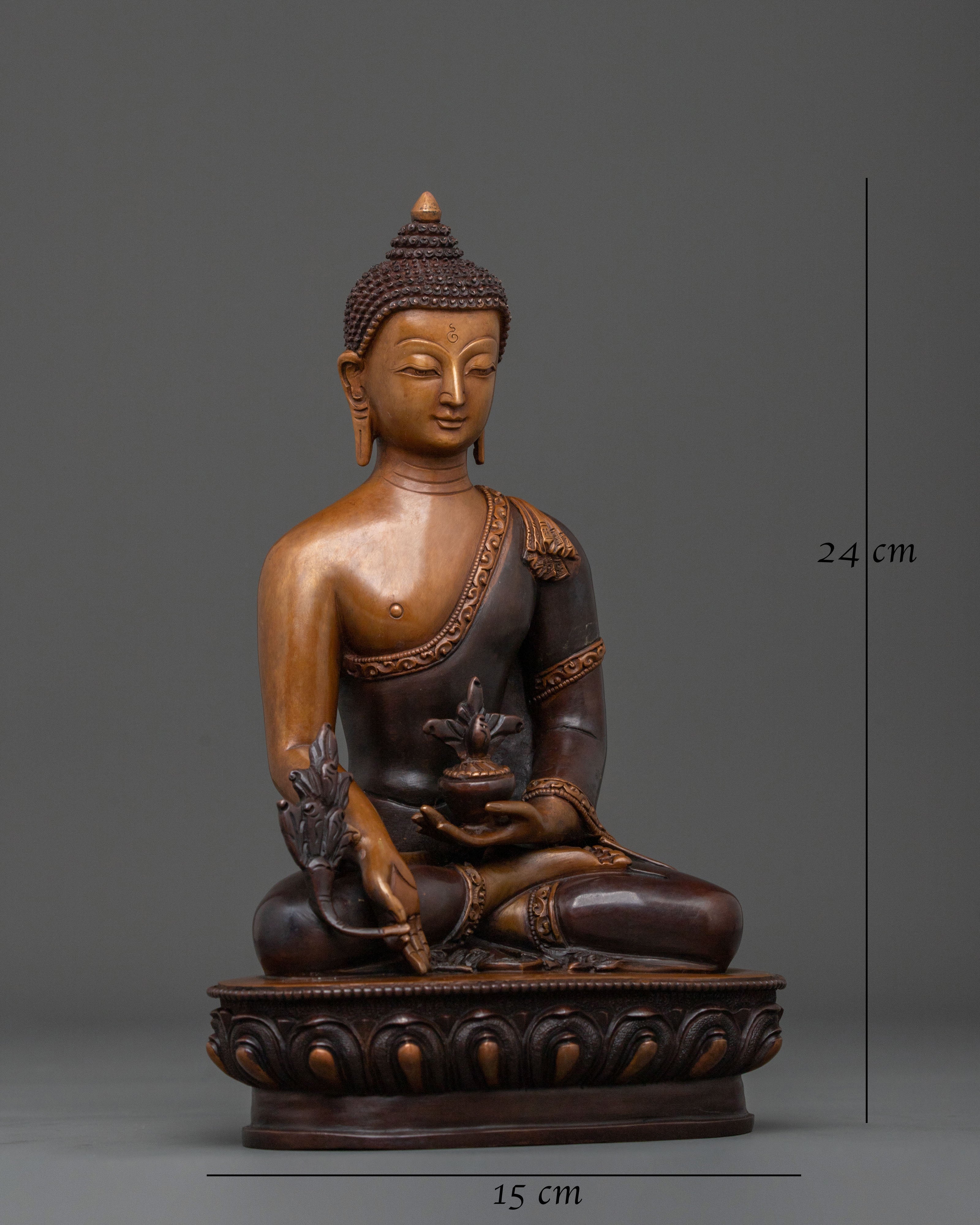 Handcrafted Medicine Buddha Figurine | Healing Deity