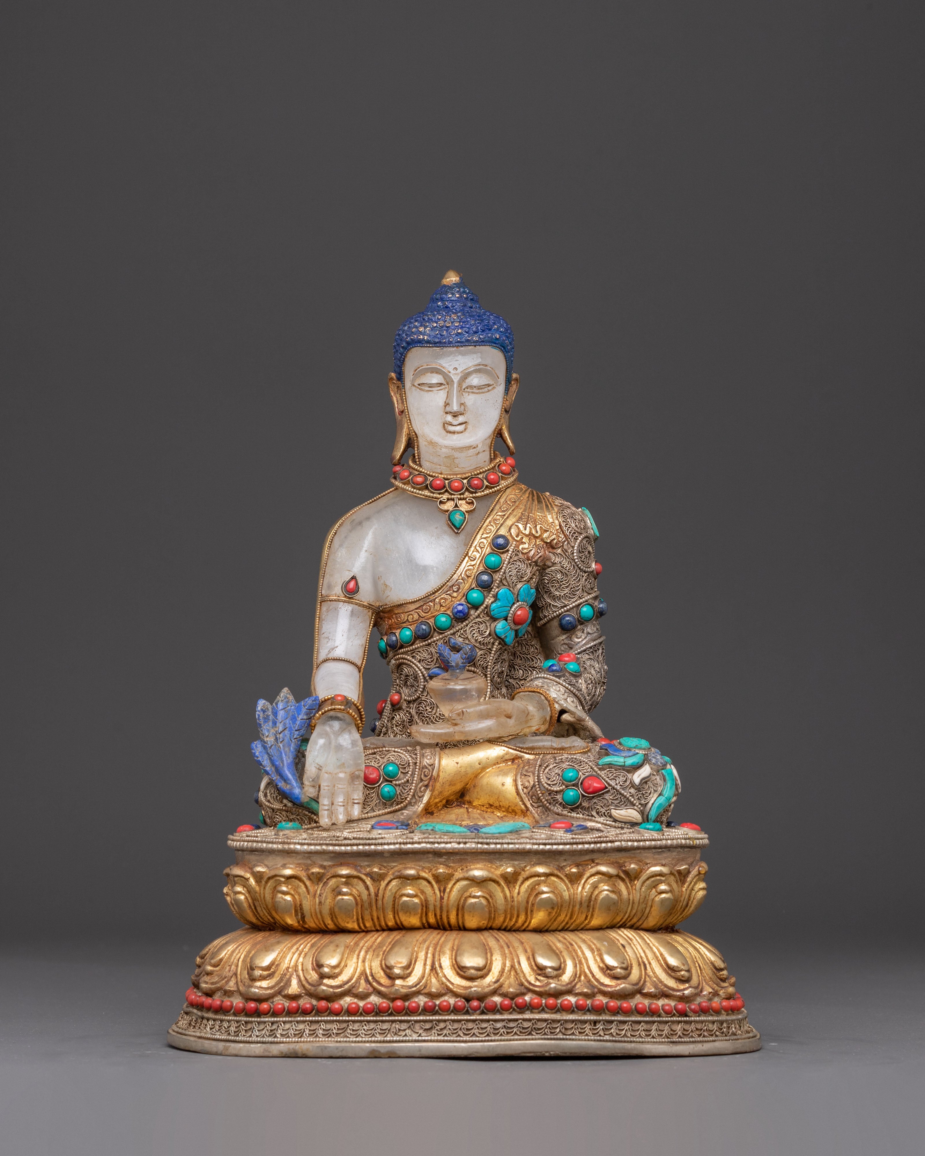 Serene Healer Handmade Medicine Buddha Statue
