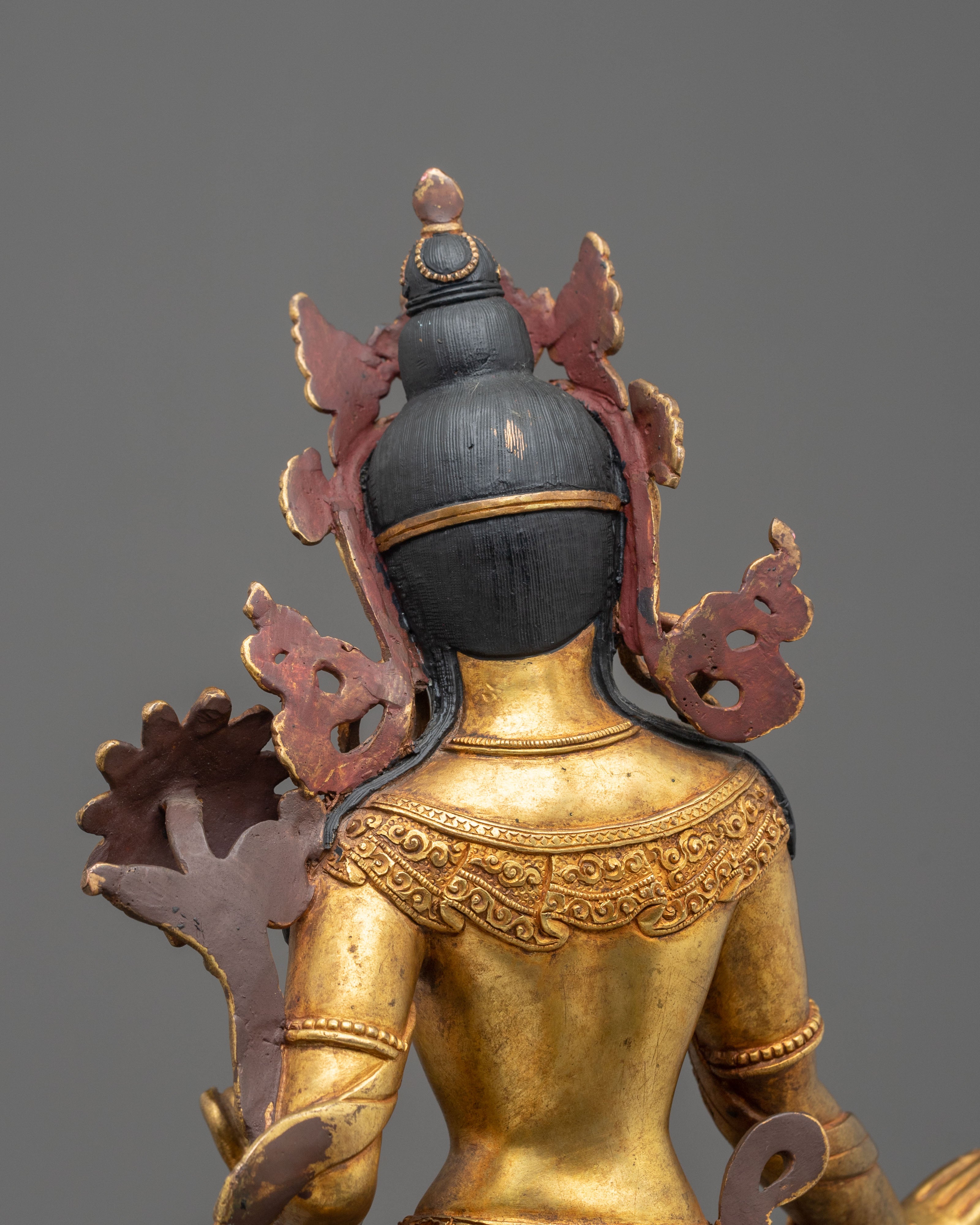 Radiant Handmade Standing Tara Sacred Sculpture