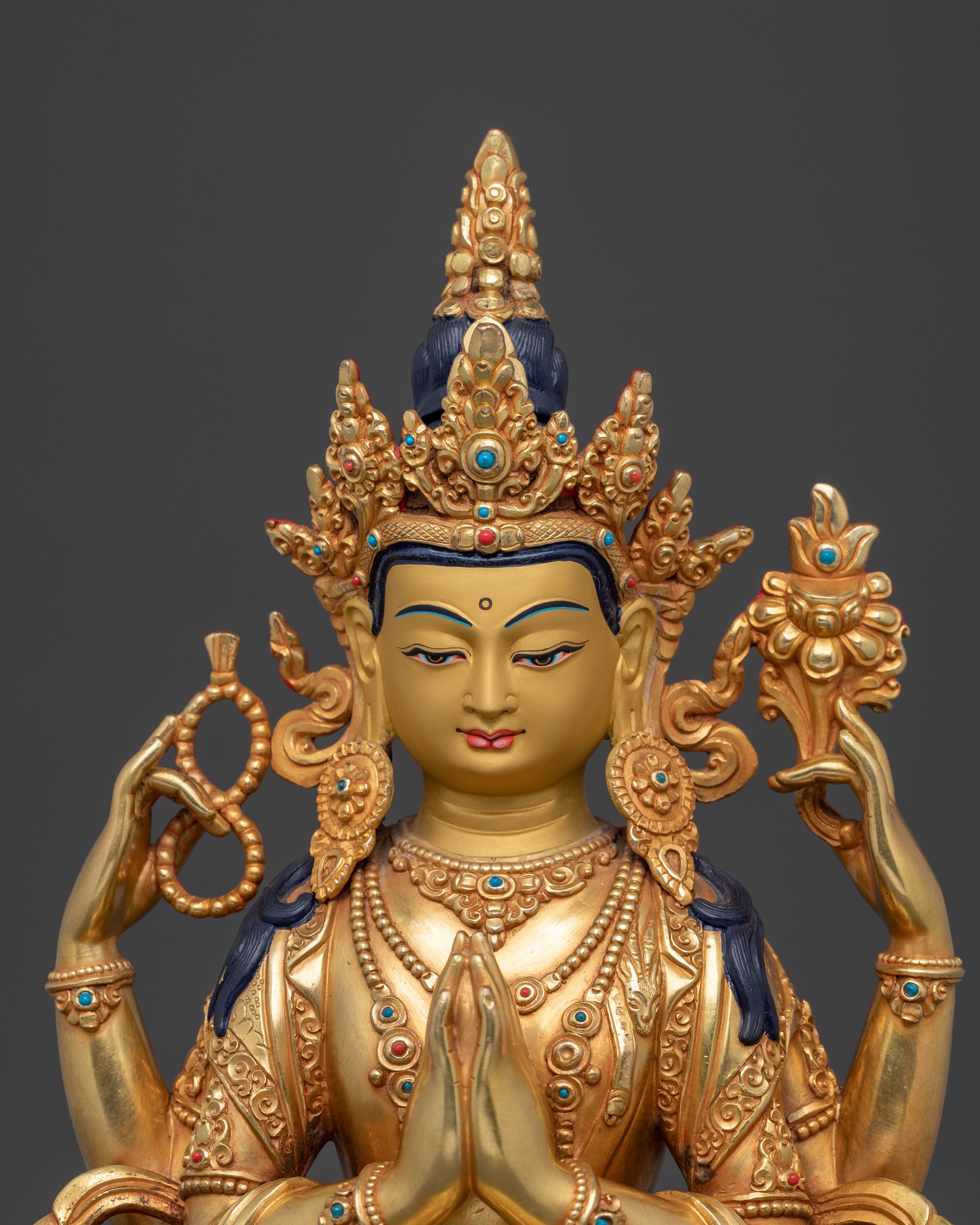 Handcrafted Avalokiteshvara Sculpture | Sacred Icon
