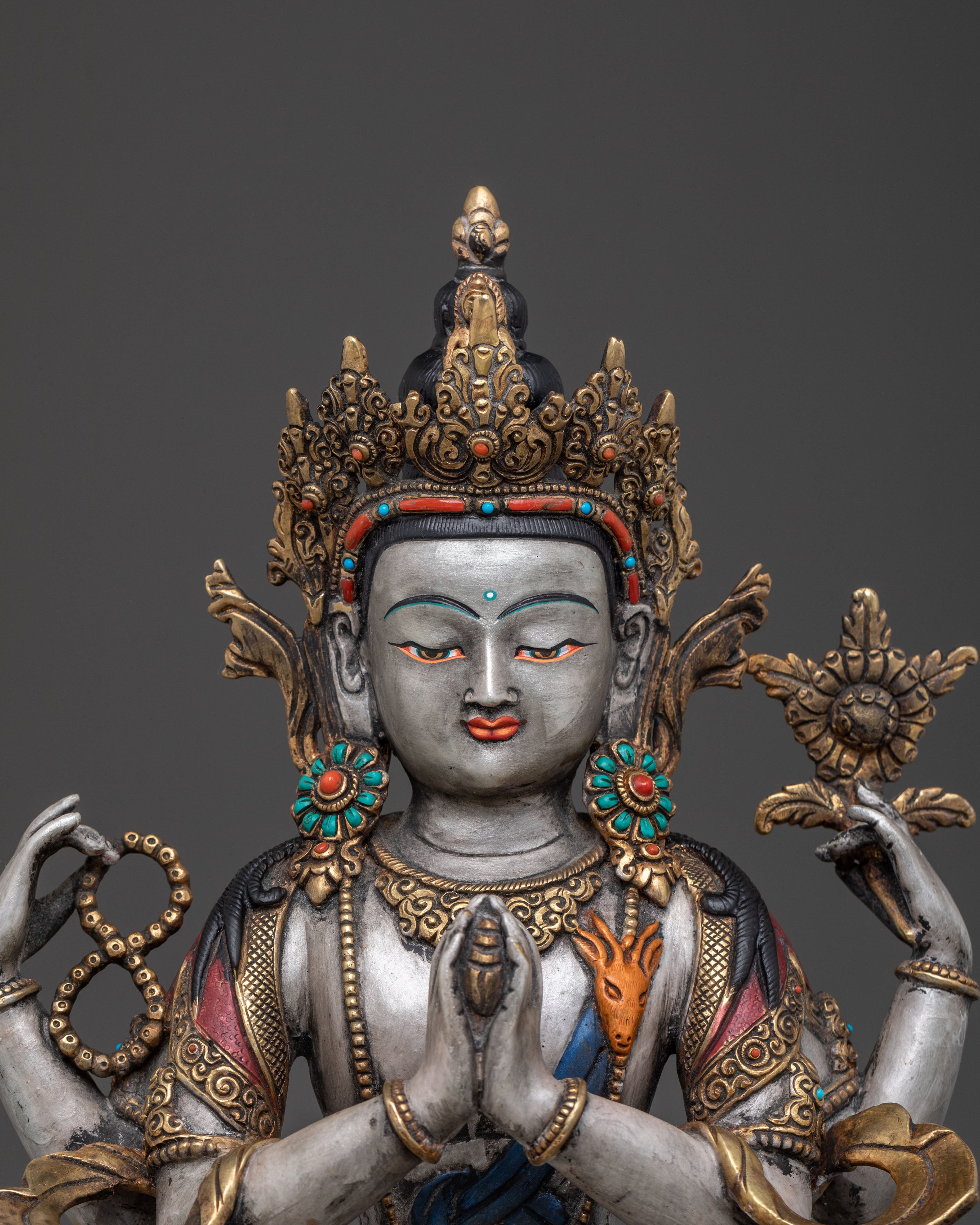 5 Bodhisattva Divine Statue Set | Five Wisdom & Compassion Deities