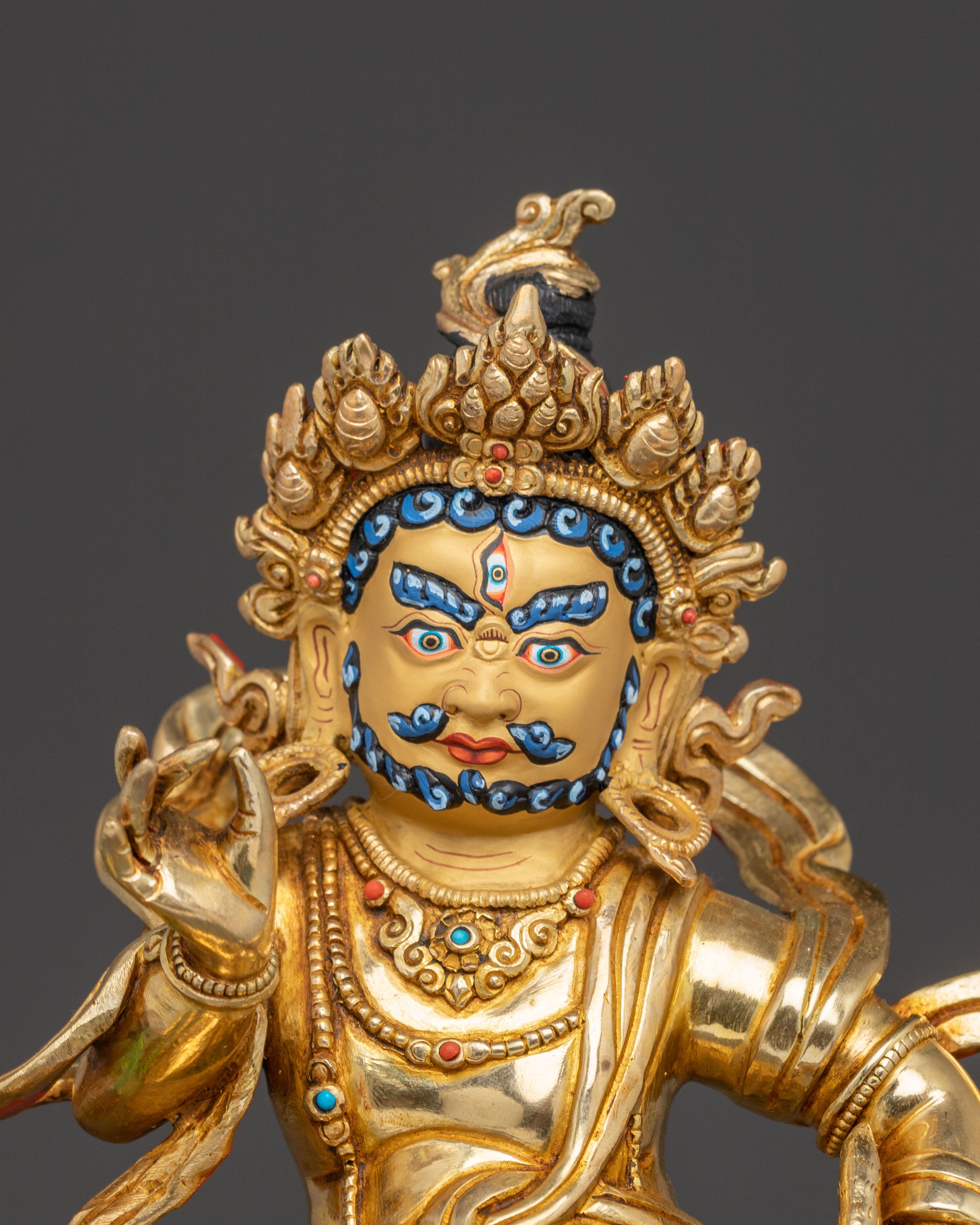 Traditional Namtoshe Guardian Statue - 24K Gold