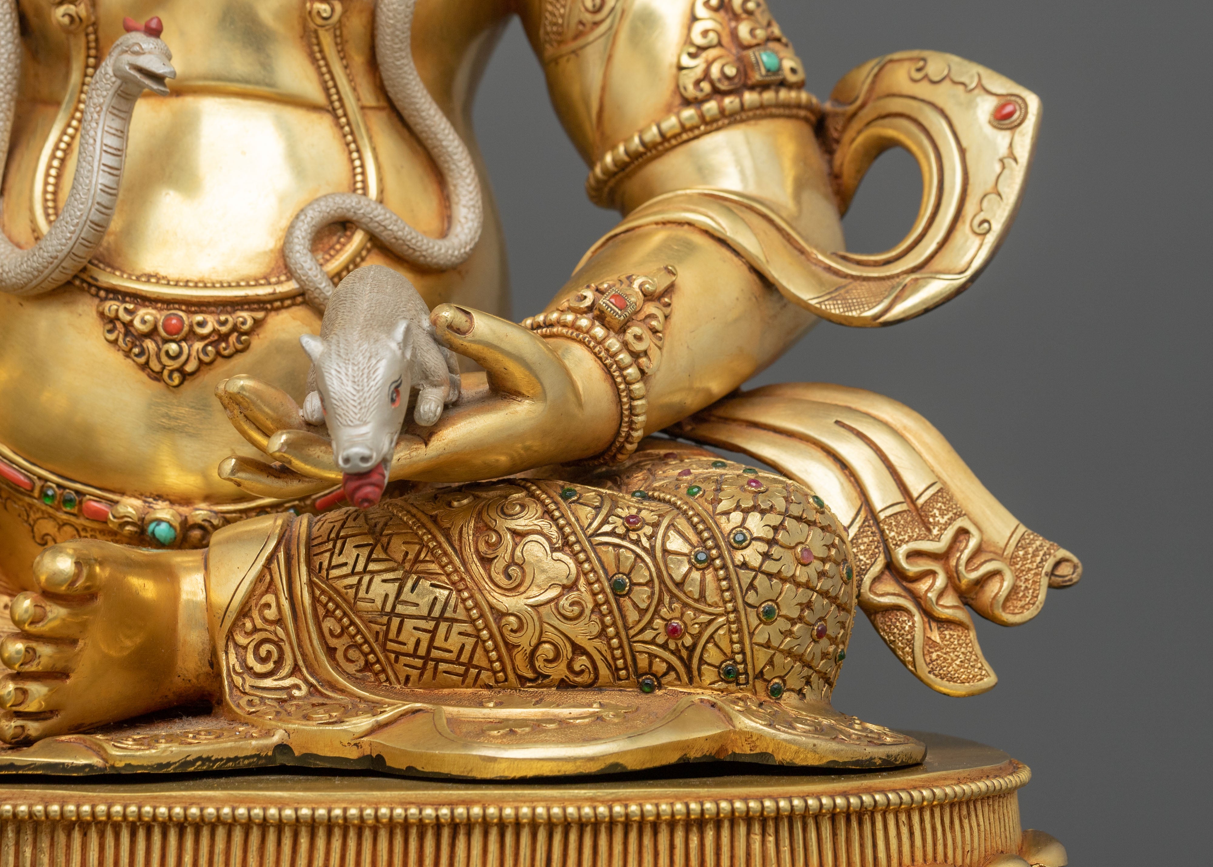 Traditional Himalayan Dzambhala Statue | Home Decor
