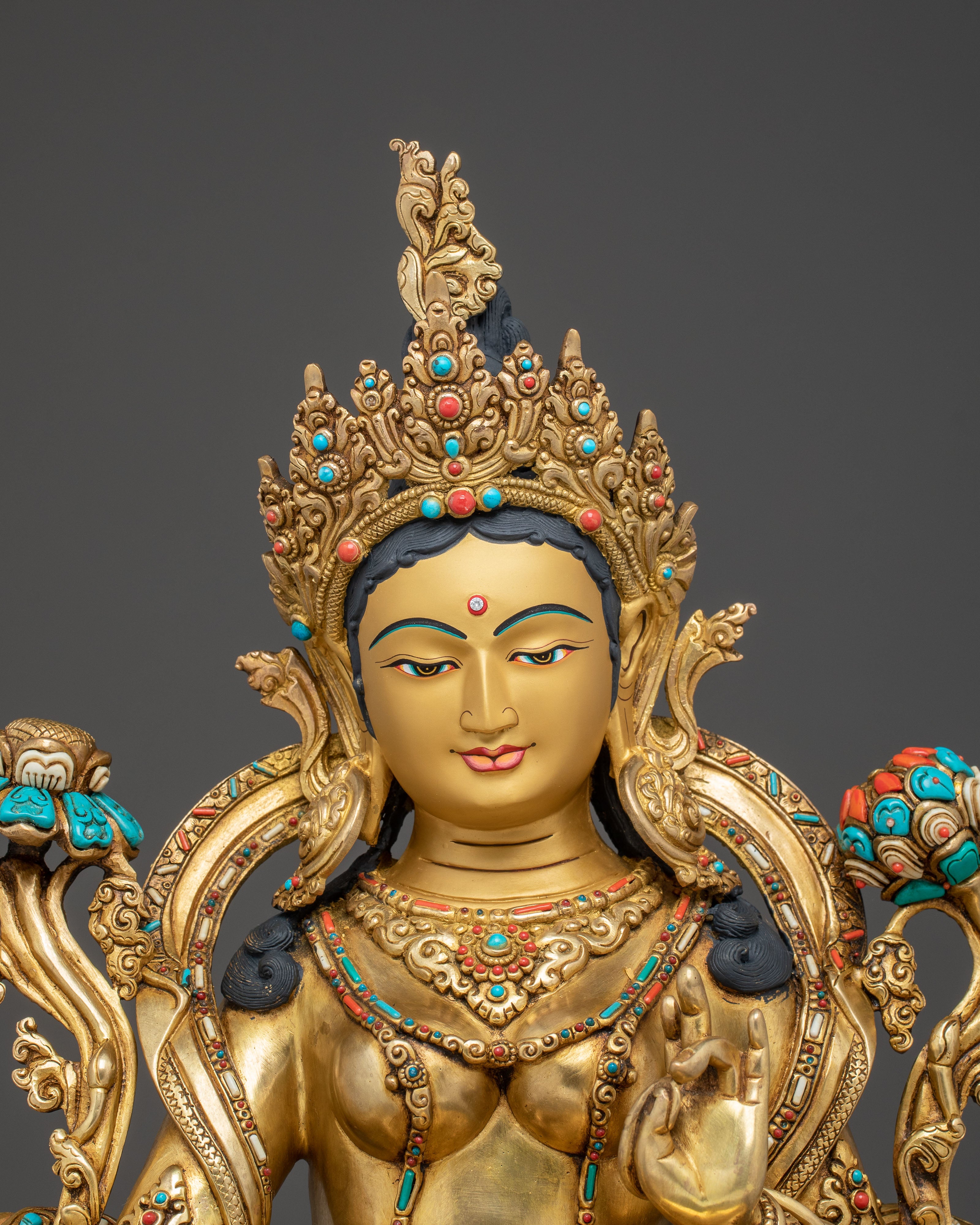 Green Tara Sculpture: Mother of Love and Compassion | Himalayan Artwork