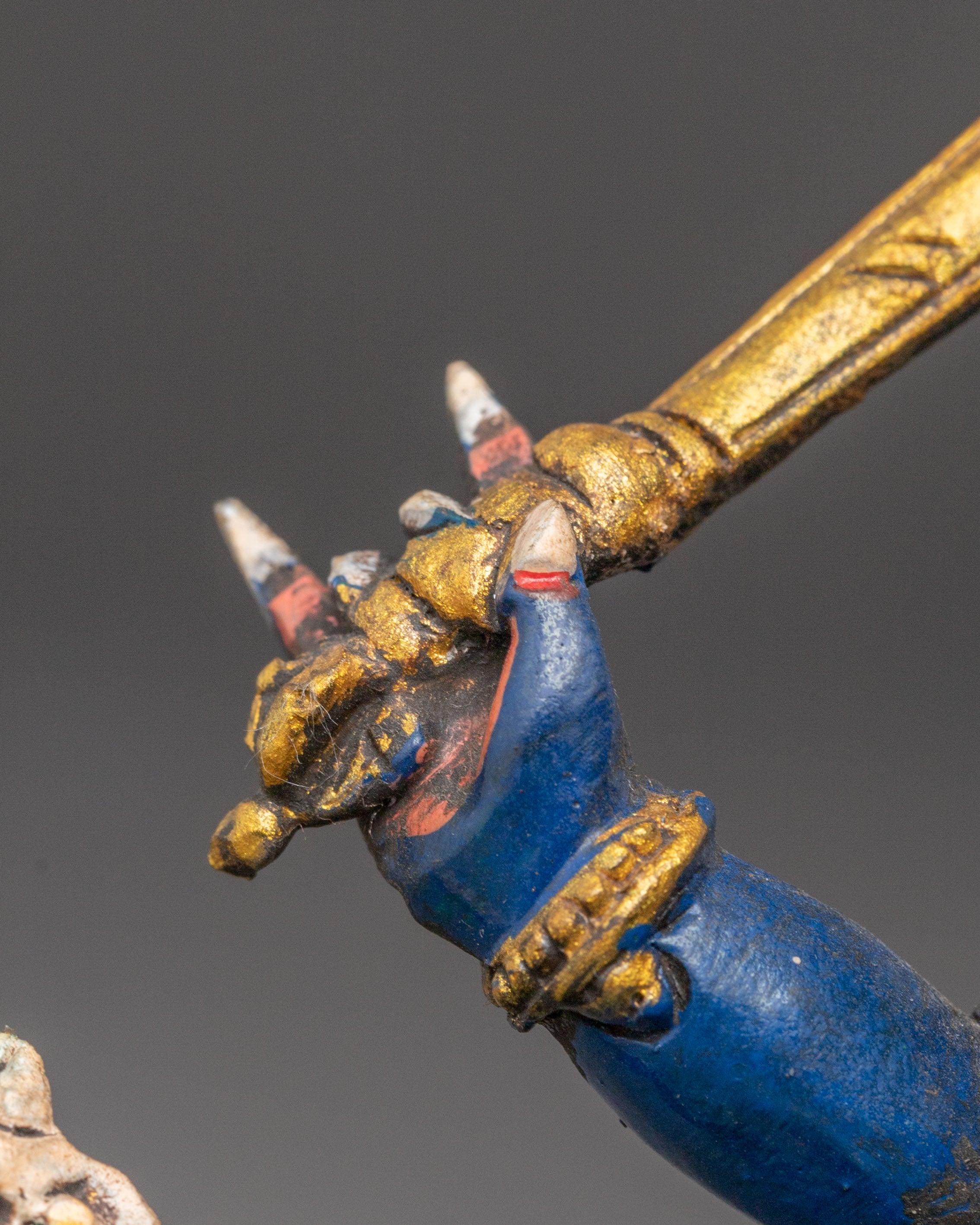 Four-Armed Mahakala Copper Statue | Protector of the Dharma