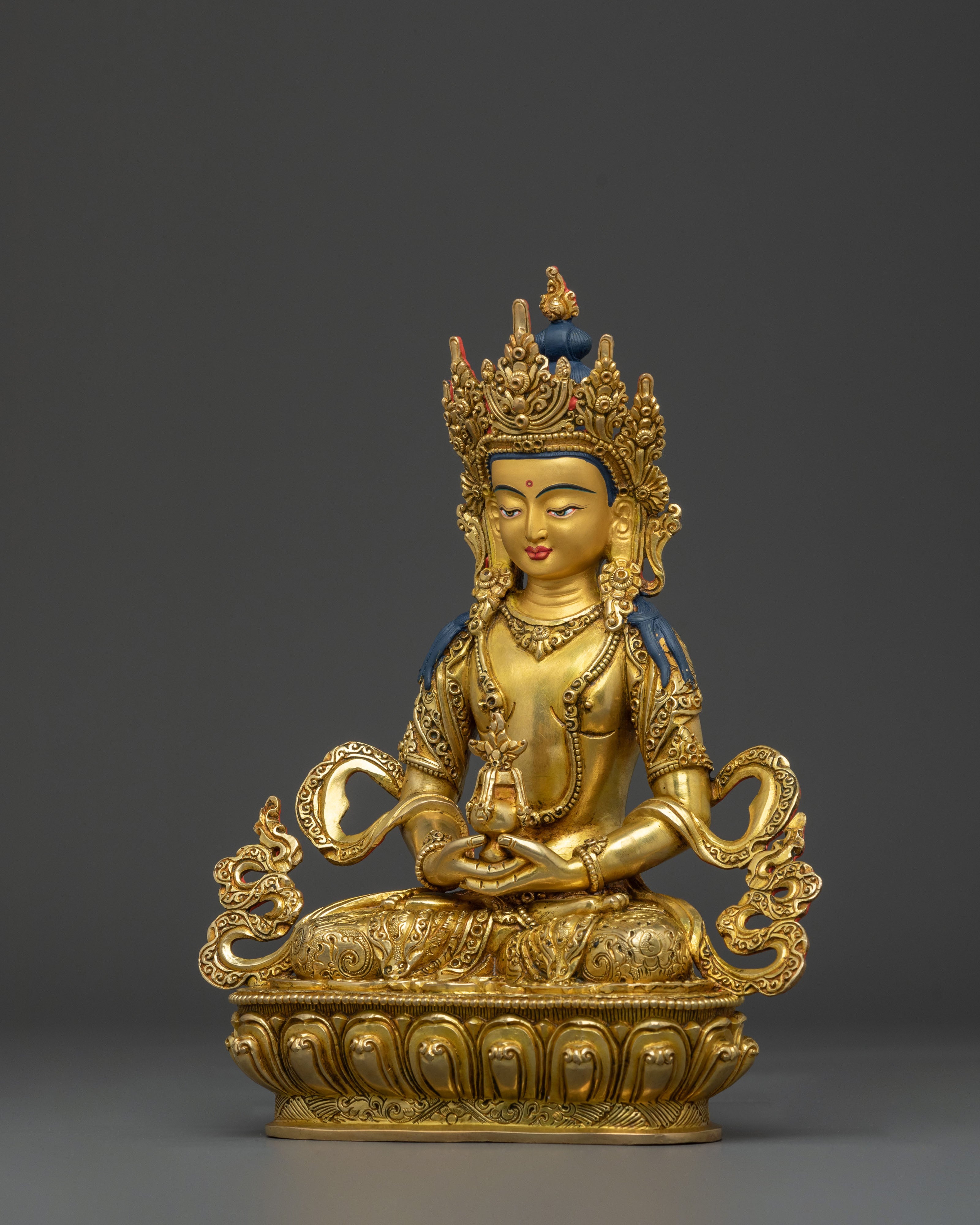 Himalayan Amitayus Sacred Statue | Buddhist Deity of Long Life & Vitality