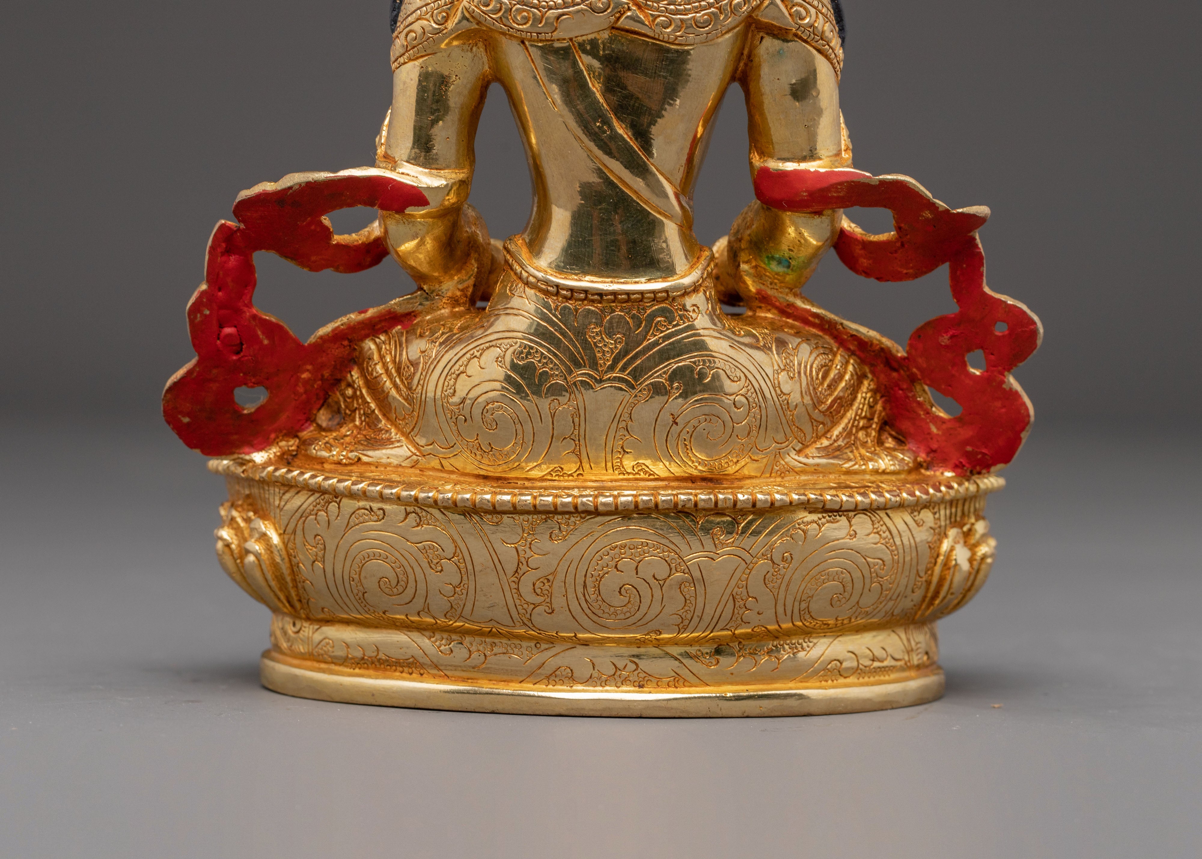 Amitayus Copper Statue Symbolizing Longevity | Handmade in Nepal