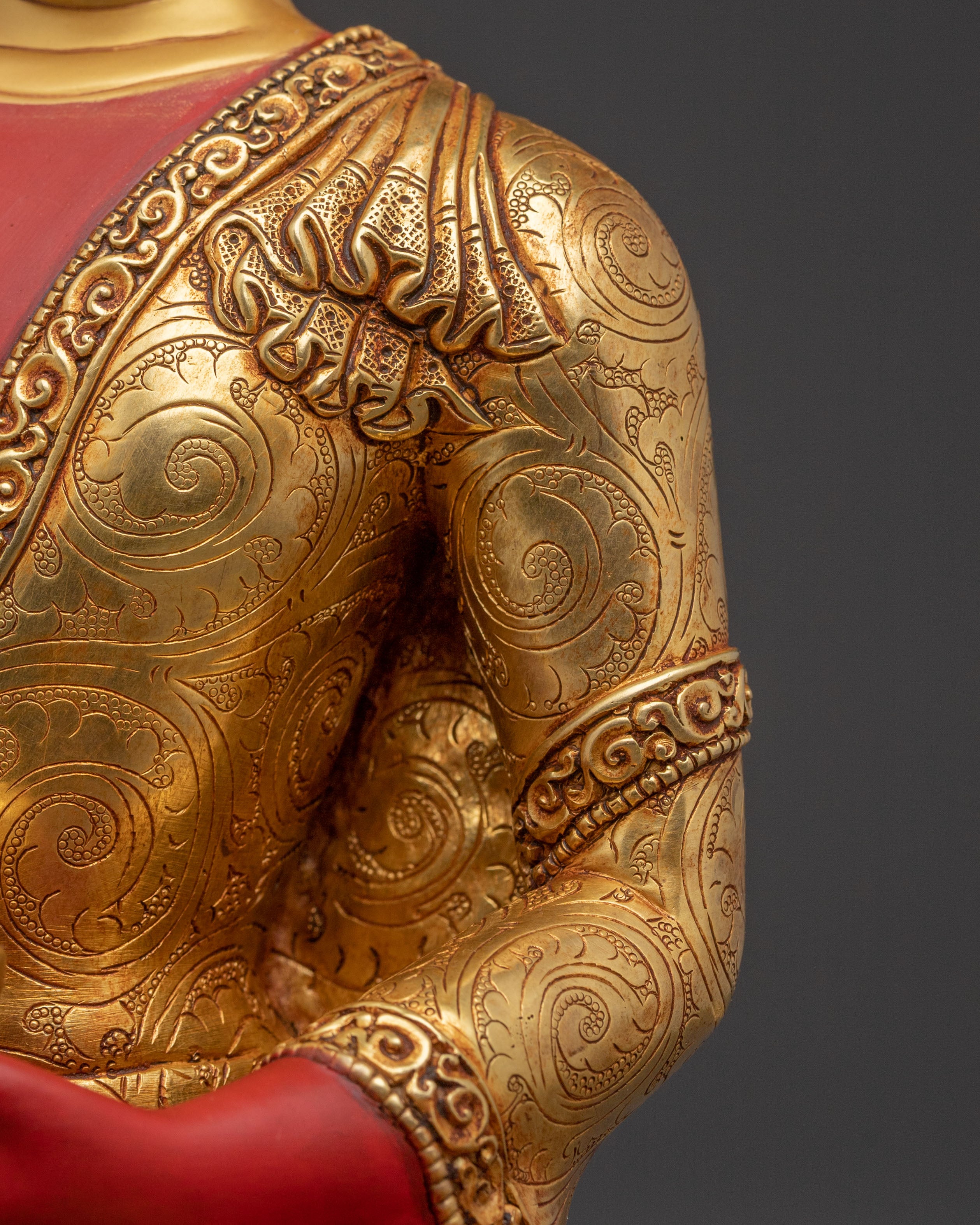 Amitabha Buddha - Radiant Golden Sculpture