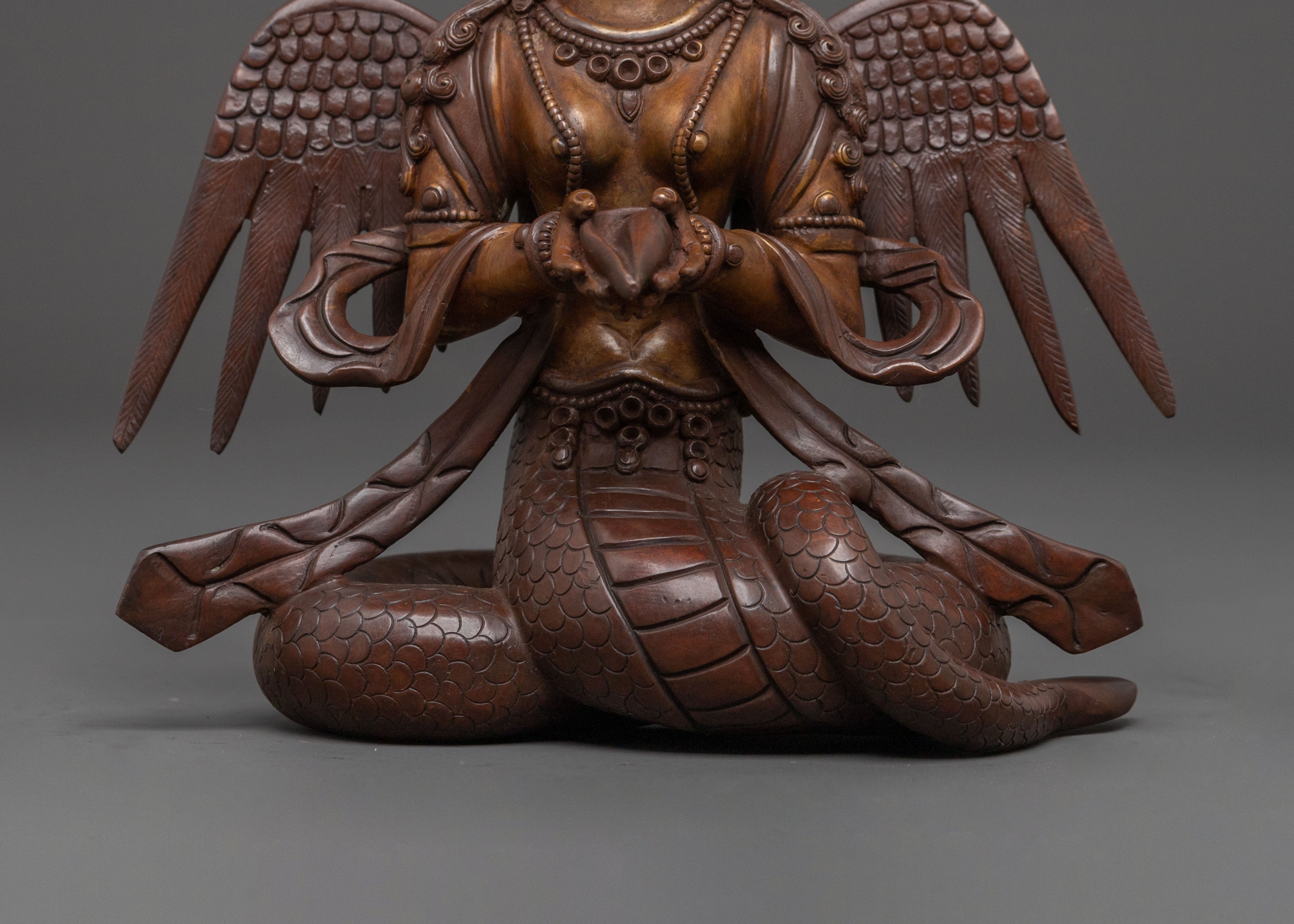Nagkanya Statue Sacred Serpent Deity for Rituals