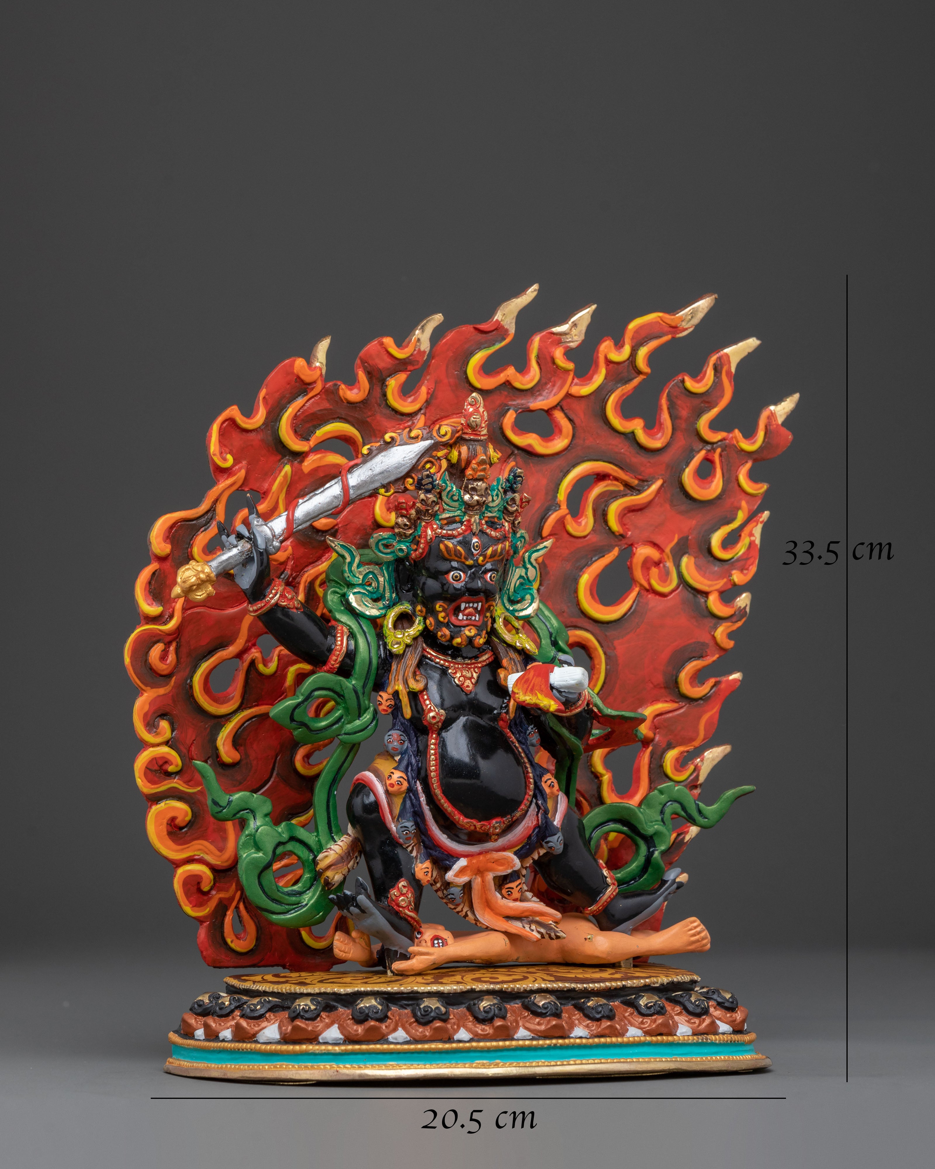 Black Manjushri Divine Figurine | Deity of Wisdom & Protection