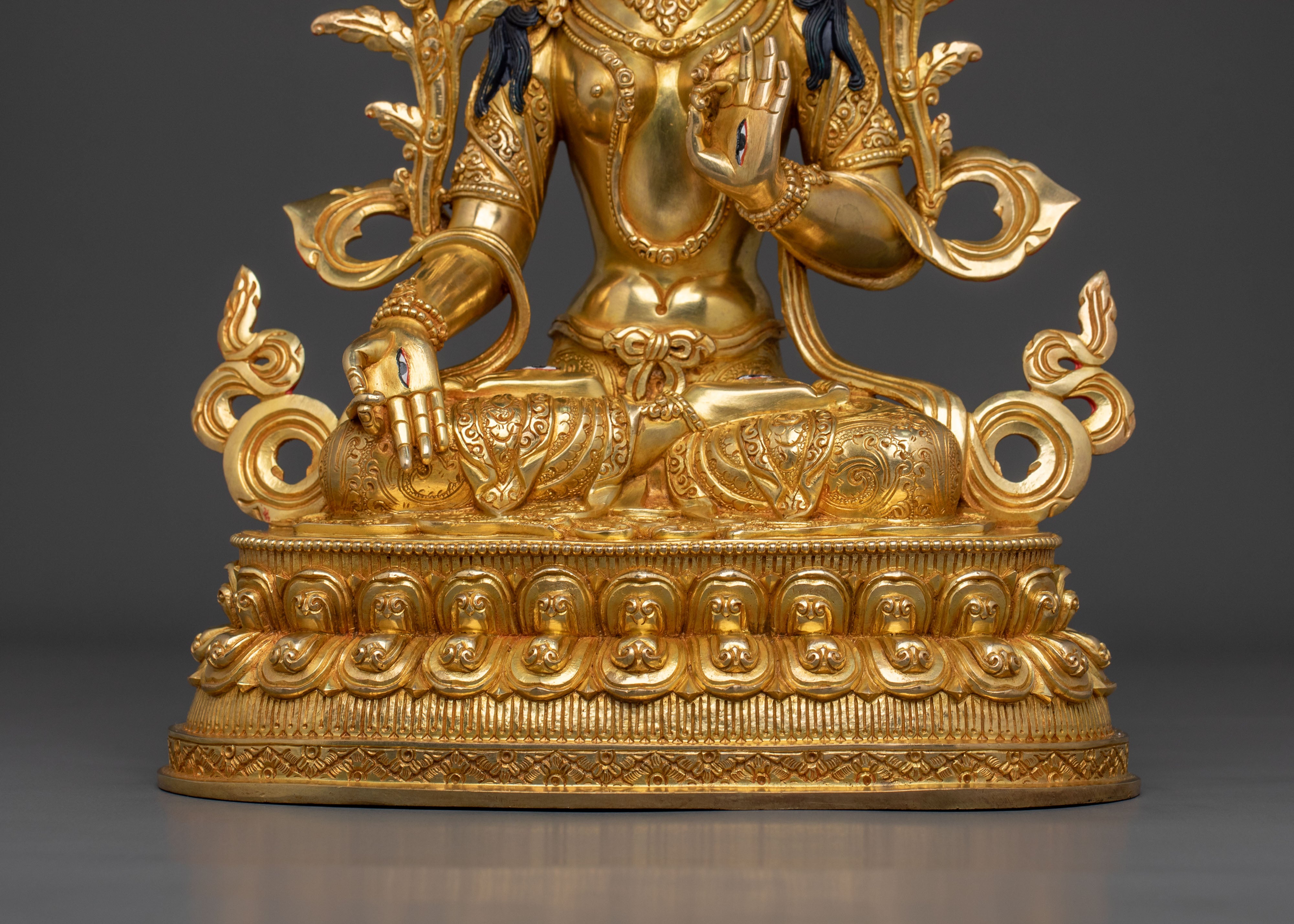 Sacred Goddess White Tara Statue | Tibetan Goddess of Long Life