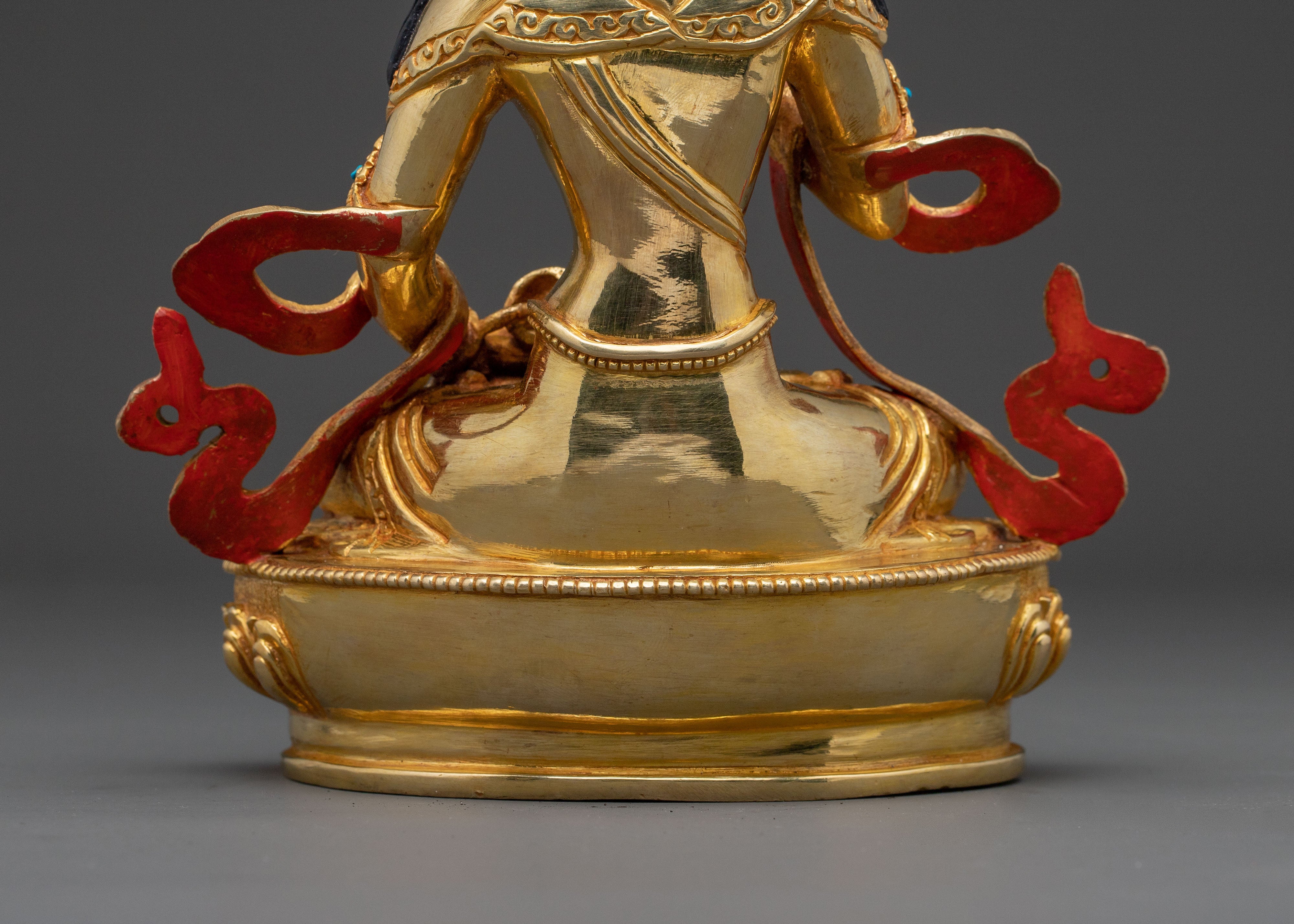 Vajrasattva Handcrafted Tantric Statue – 24K Gold Gilded Art