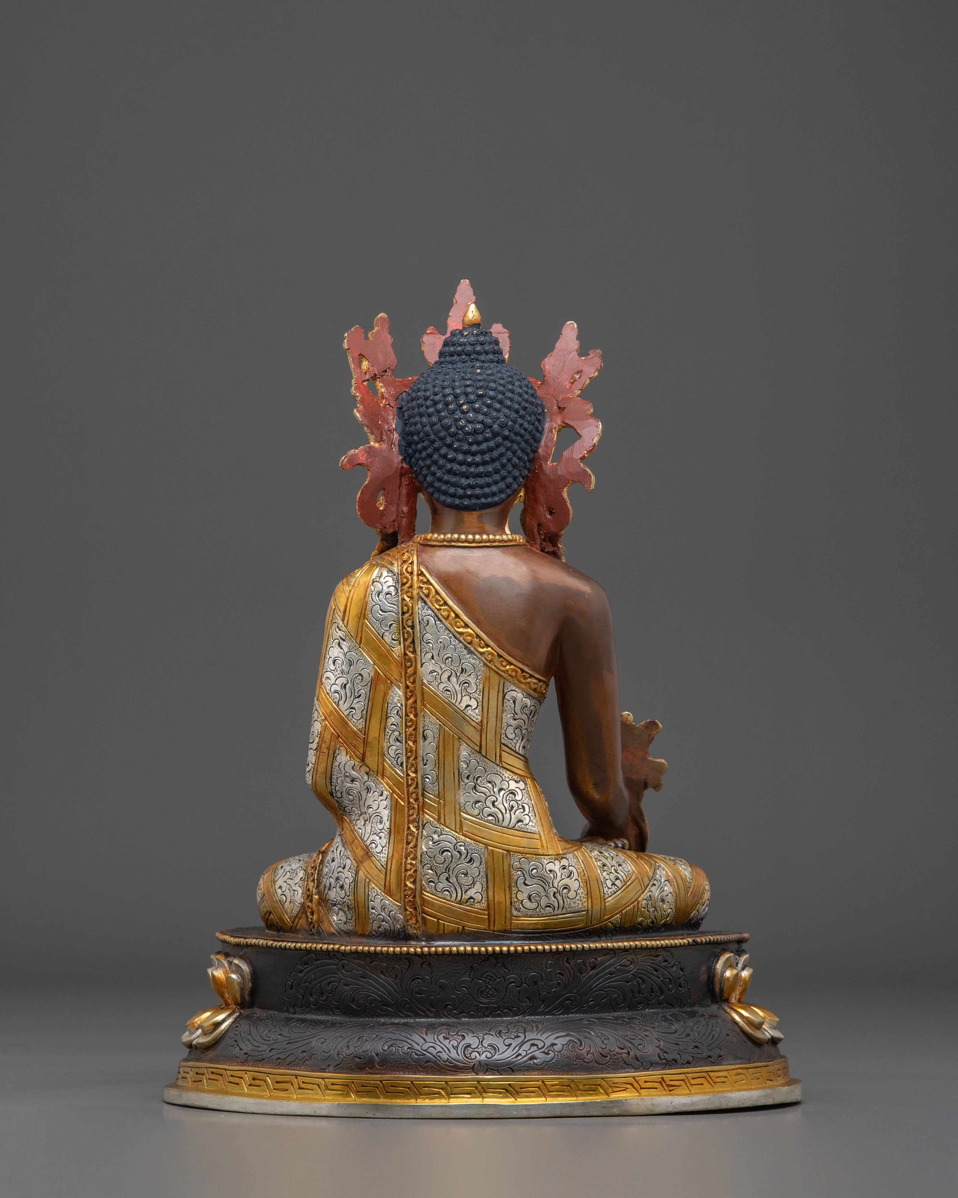 Three Buddhas Statue Set of Wisdom, Enlightenment, and Healing