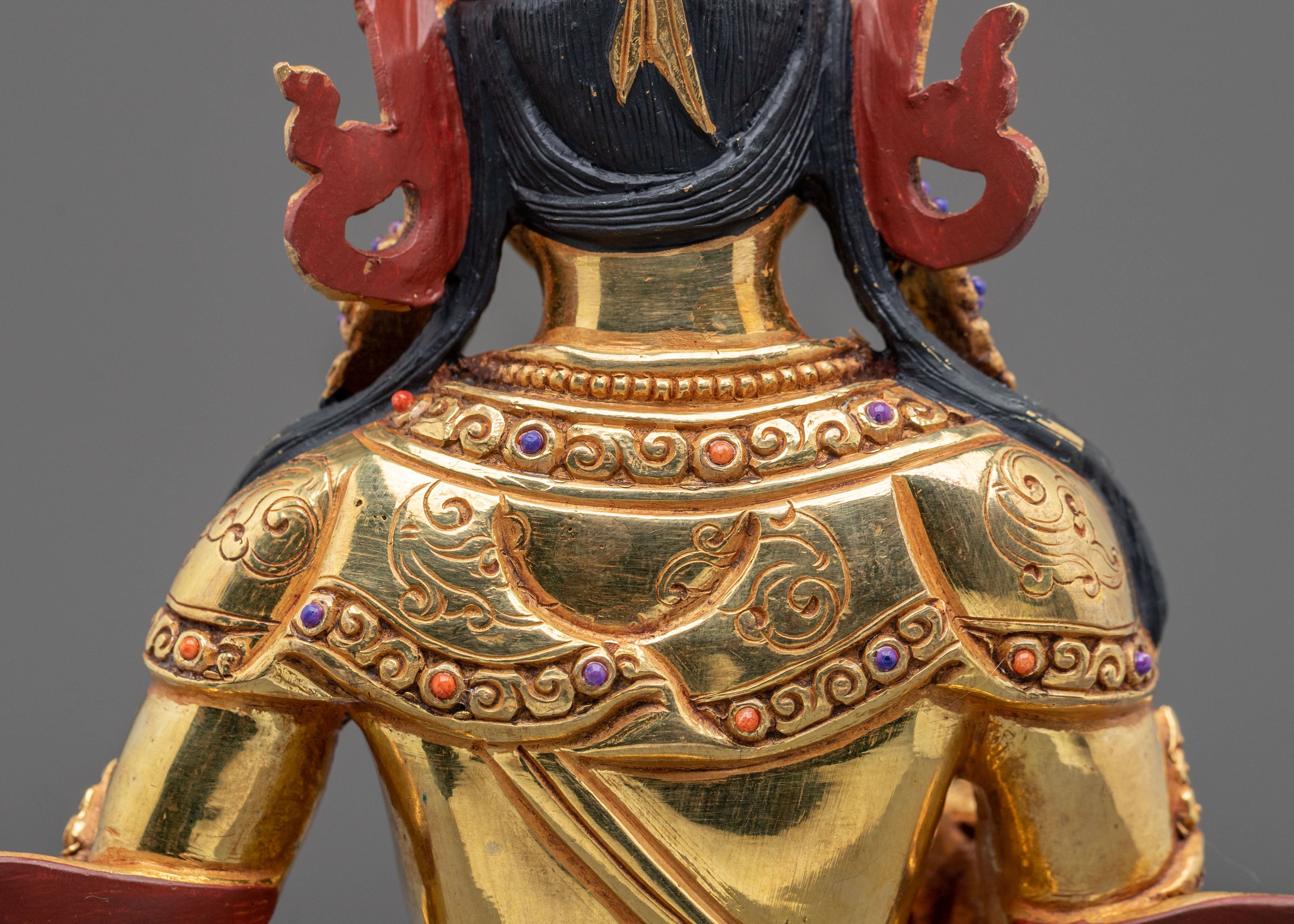 Vajrasattva 24K Gold Gilded Figurine | Handcrafted Sculpture