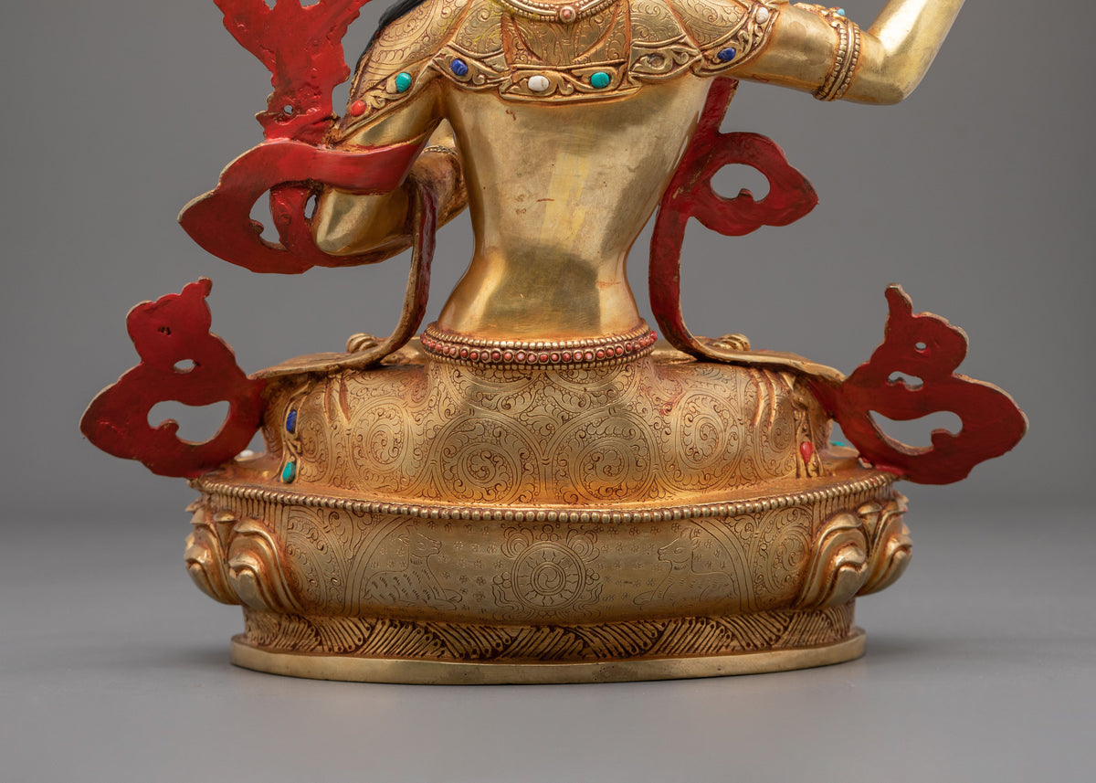 Manjughoṣa Statue | The Radiant Voice of Wisdom