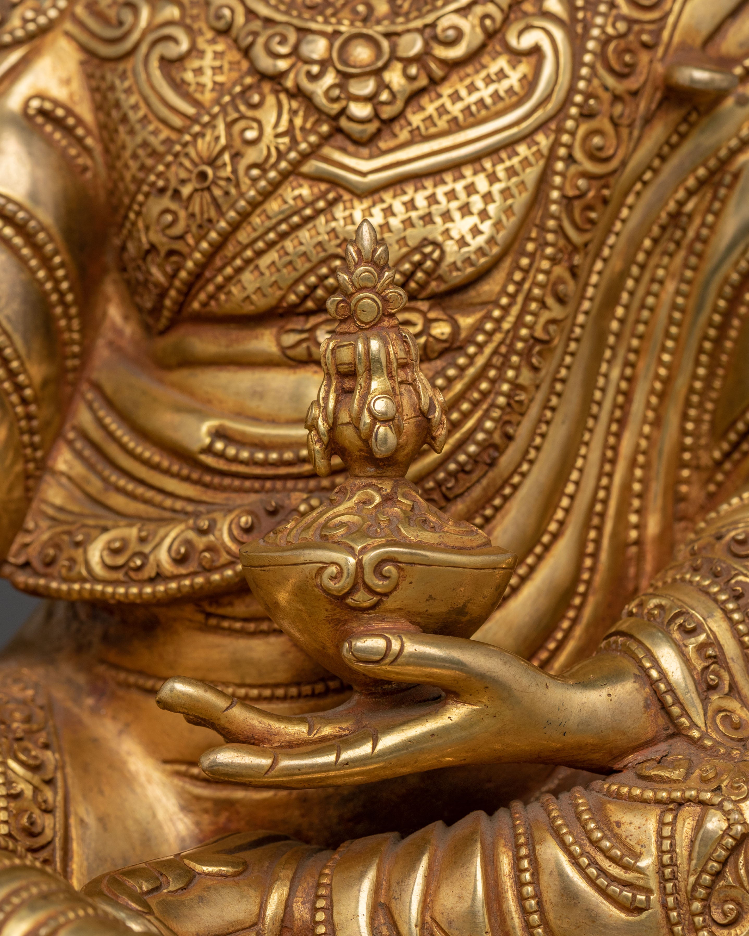 Guru Rinpoche Golden Statue | Precious Teacher