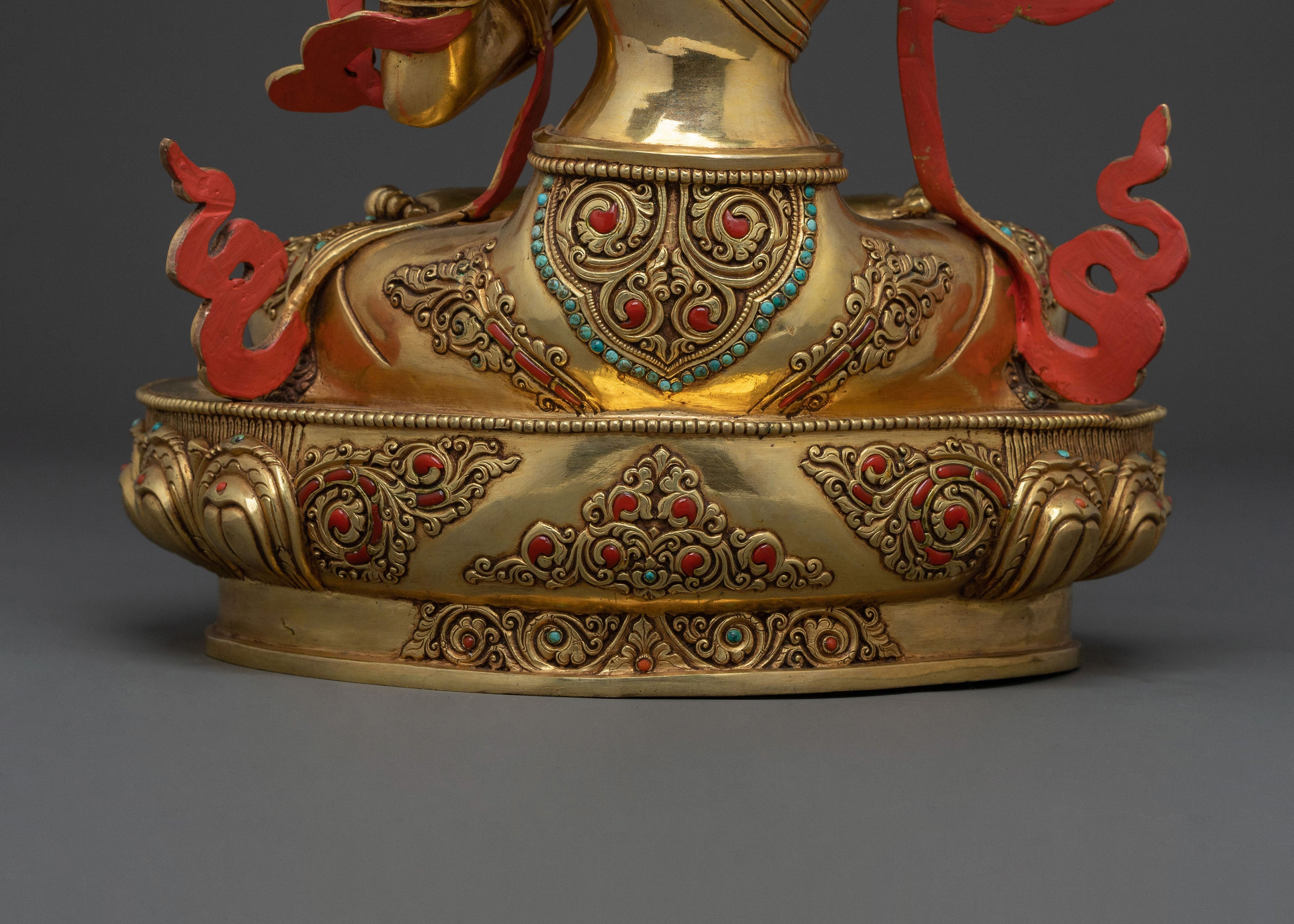 Manjushri Sacred Wisdom Statue | 24k Gold Glided