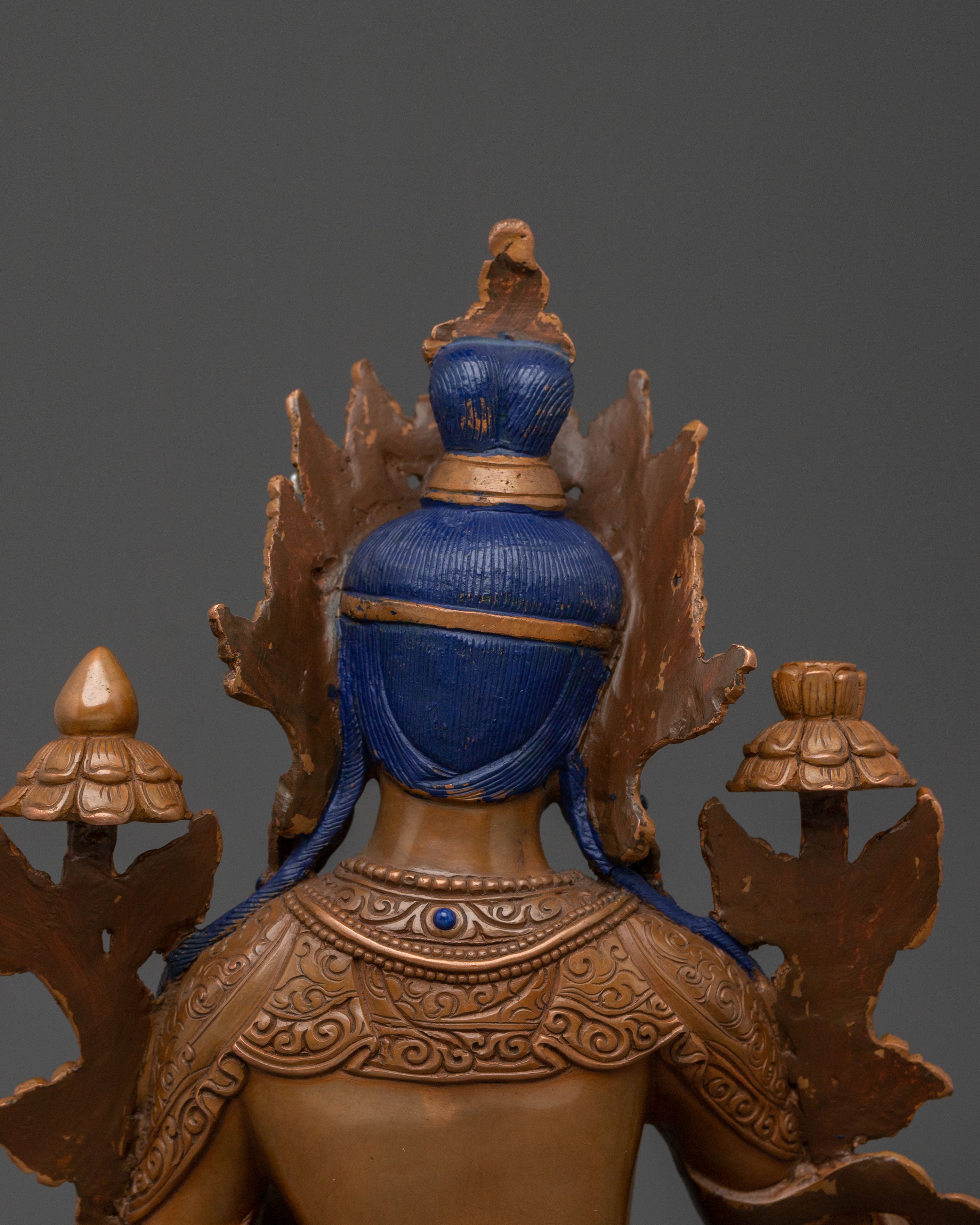 Tibetan Buddhism Green Tara Figurine | Altar Home Decor