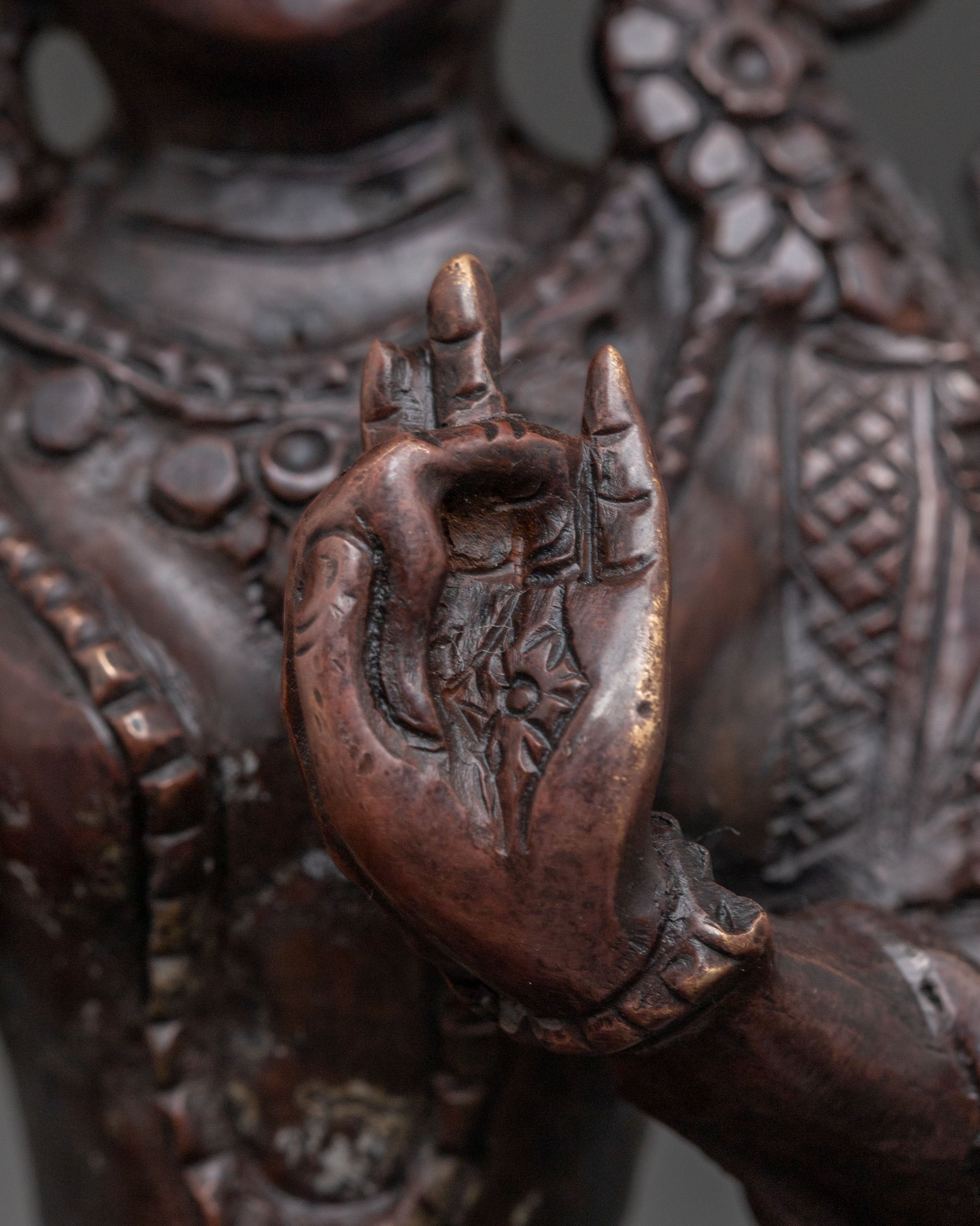 Handcrafted Green Tara Oxidized Statue | Traditional Himalayan Art