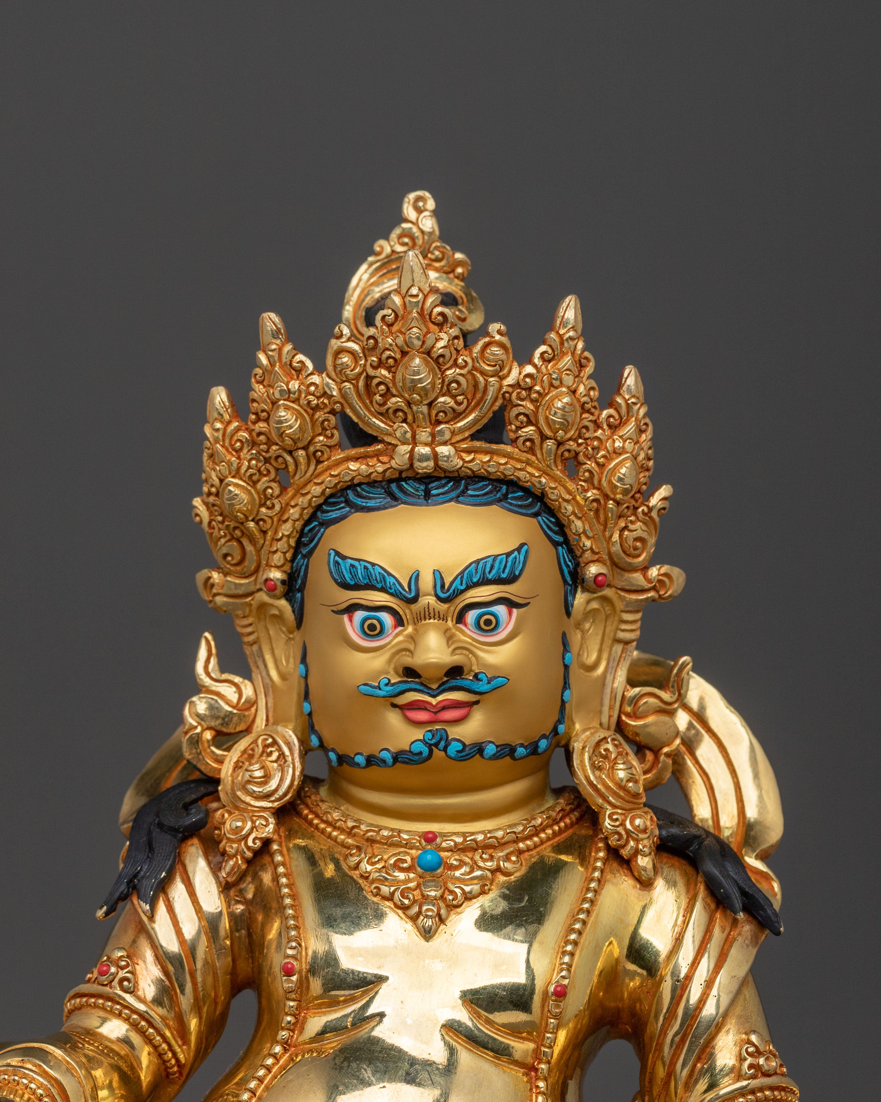 Dzambhala Statue | Handcrafted Golden Figurine