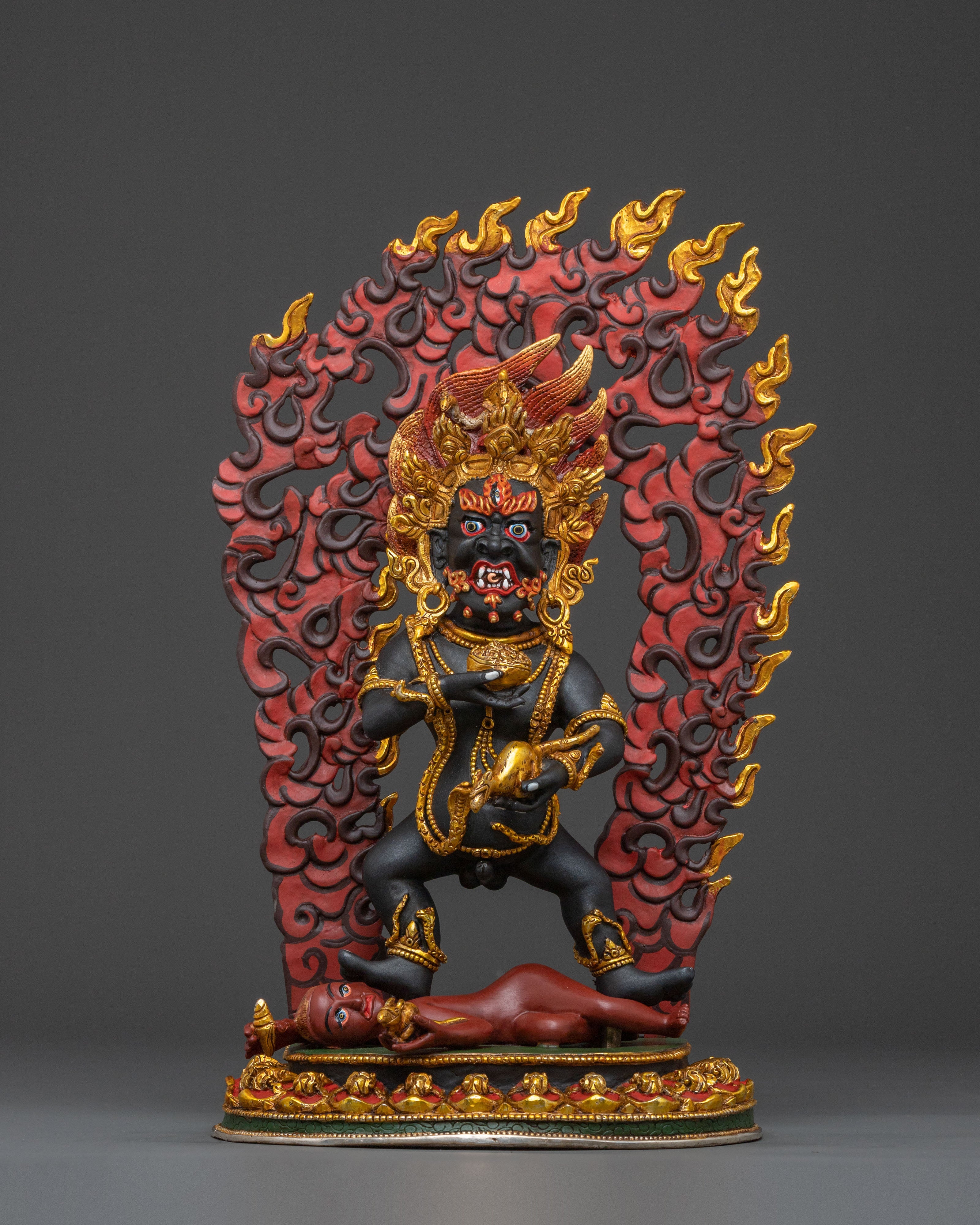 Black Dzambhala Statue