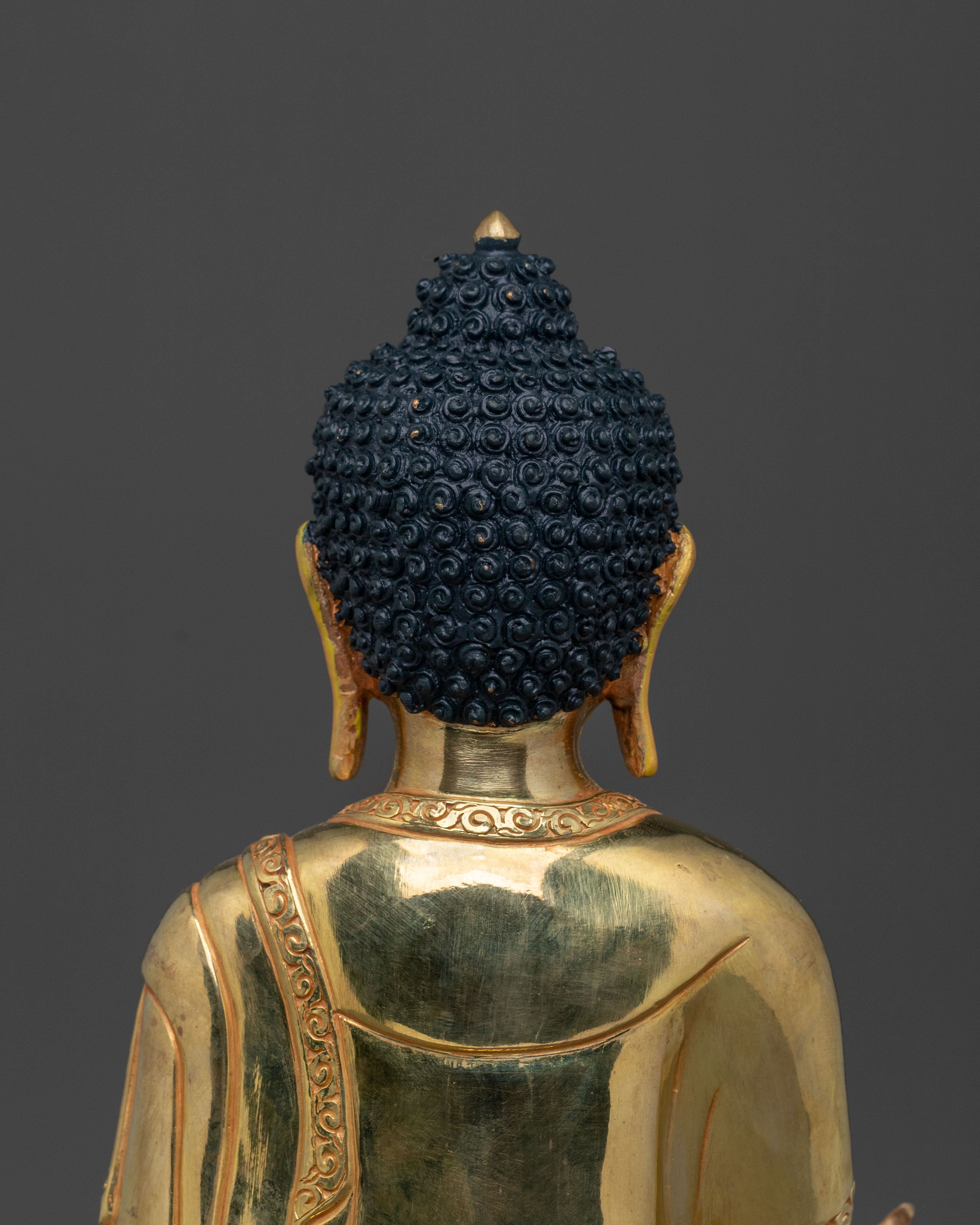 24k Gold Gilded Medicine Buddha Statue | Healing Buddha