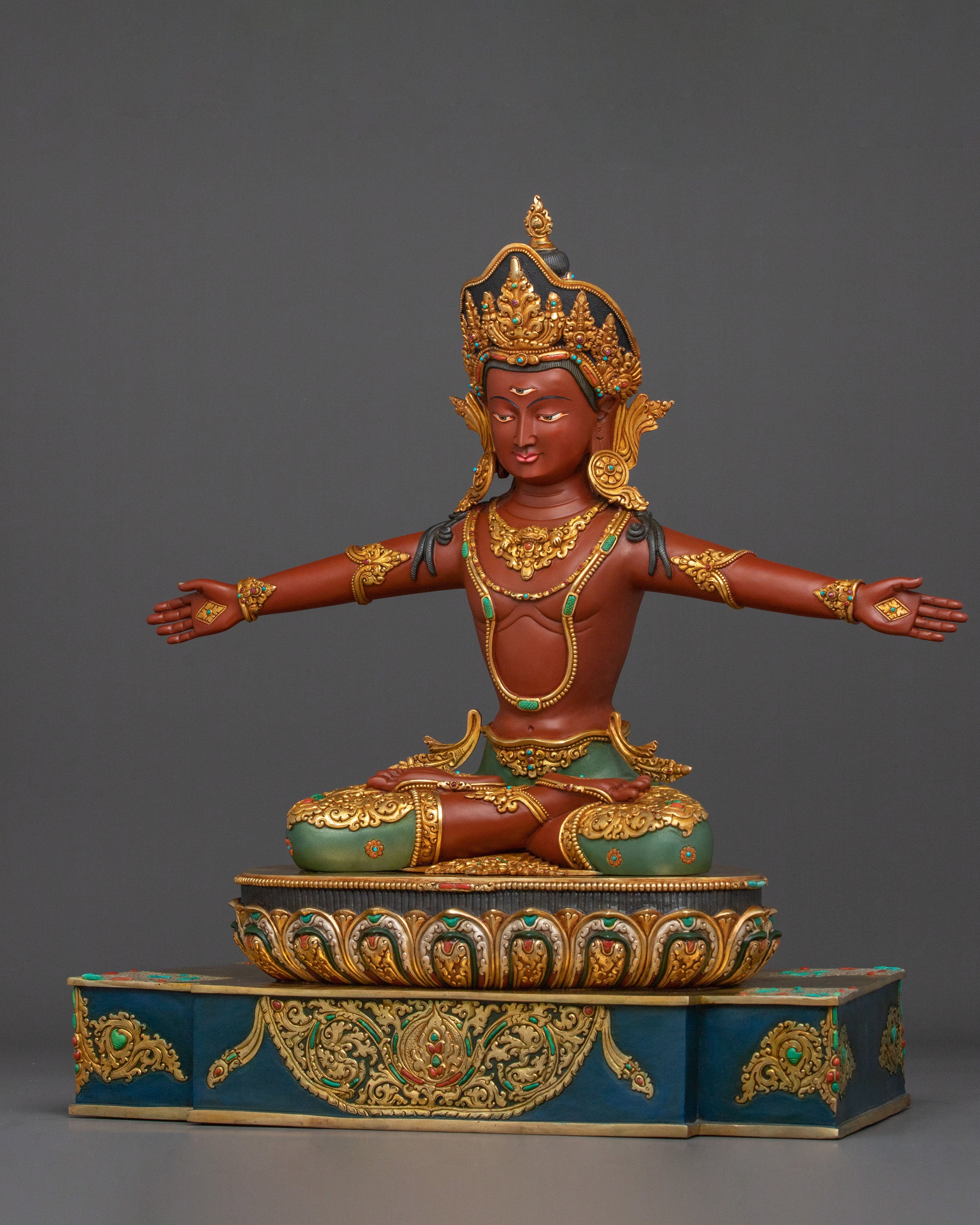 Handmade Statue of Indra: Protector of the Universe
