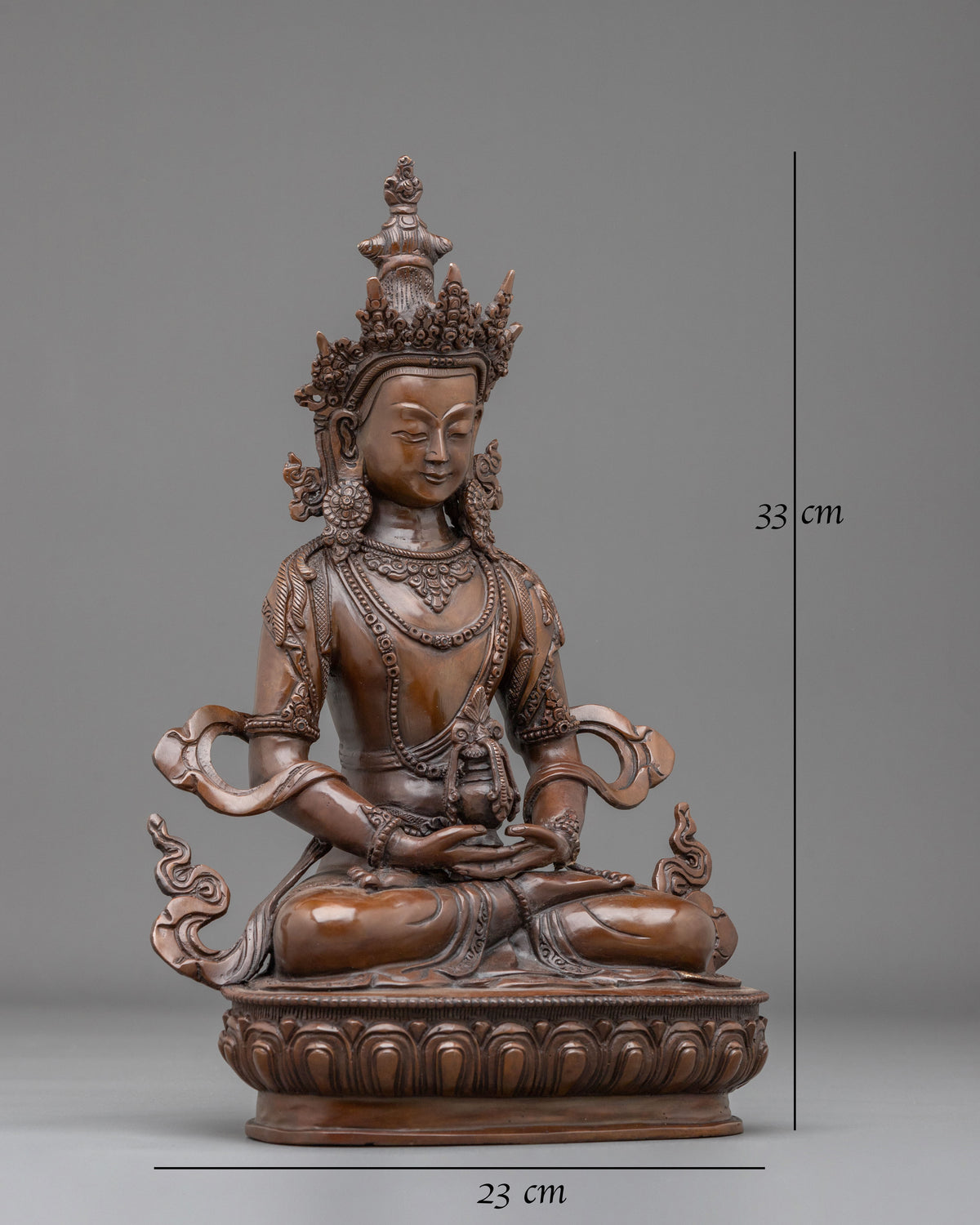 Handmade Amitayus Oxidized Sculpture | Made in Nepal
