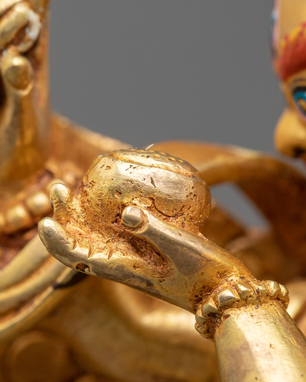 Vajrakilaya Statue | 24K Gold Sacred Sculpture