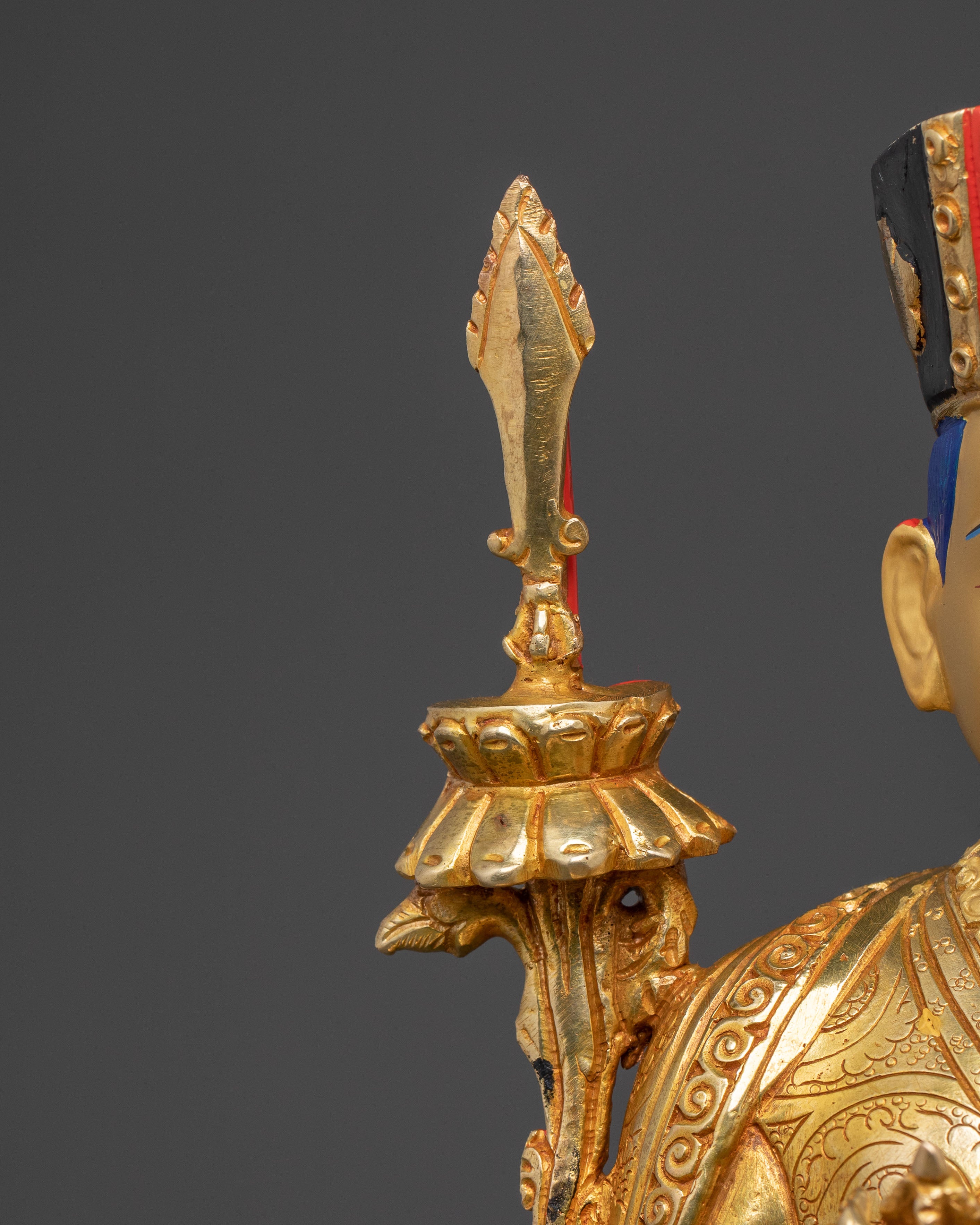 16th Karmapa Spiritual Statue – 24K Gold Gilded Copper
