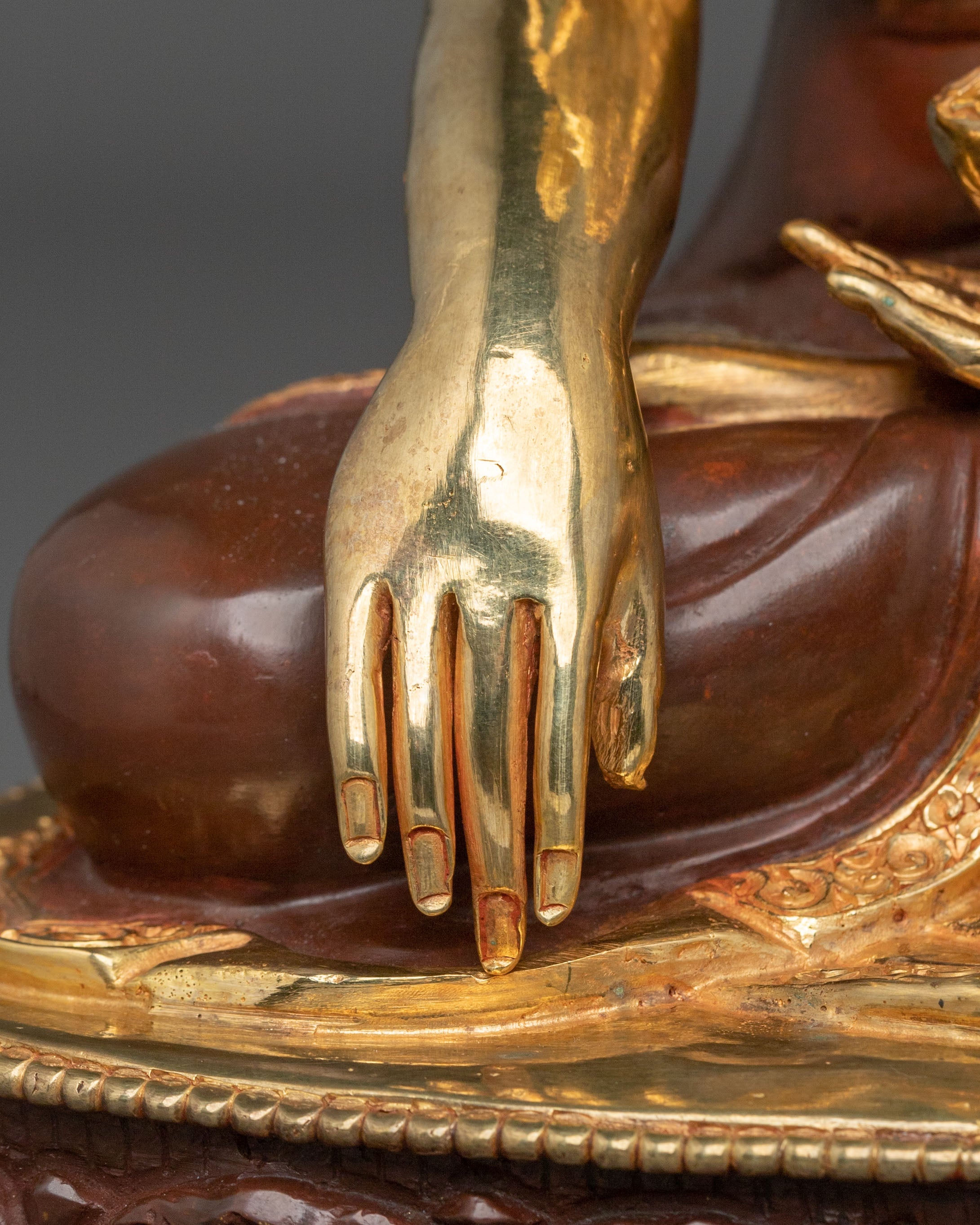 Handcrafted Shakyamuni Buddha Vajrayana Sculpture