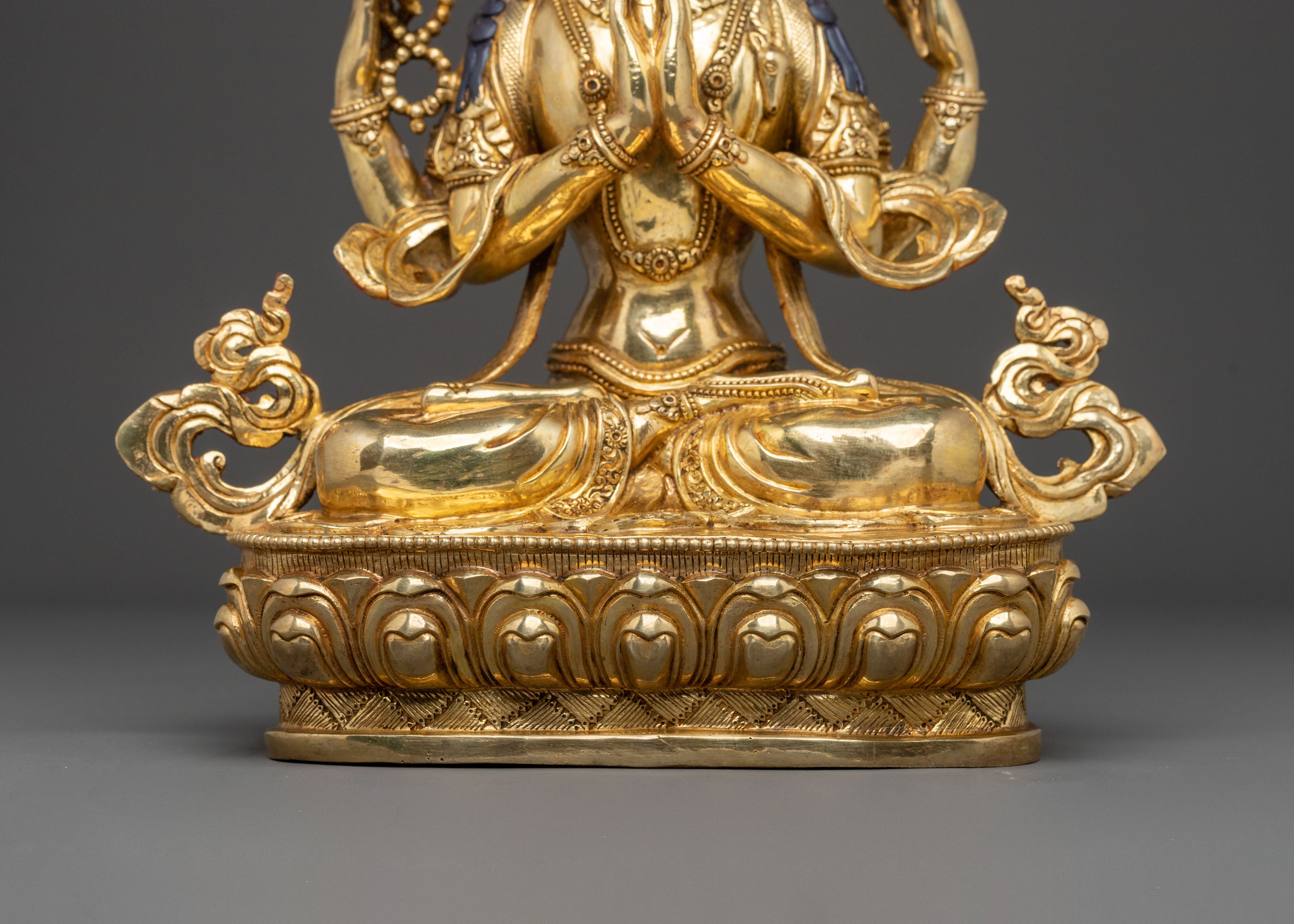 Four Armed Chenrezig Compassion Statue | Bodhisattva of Infinite Mercy