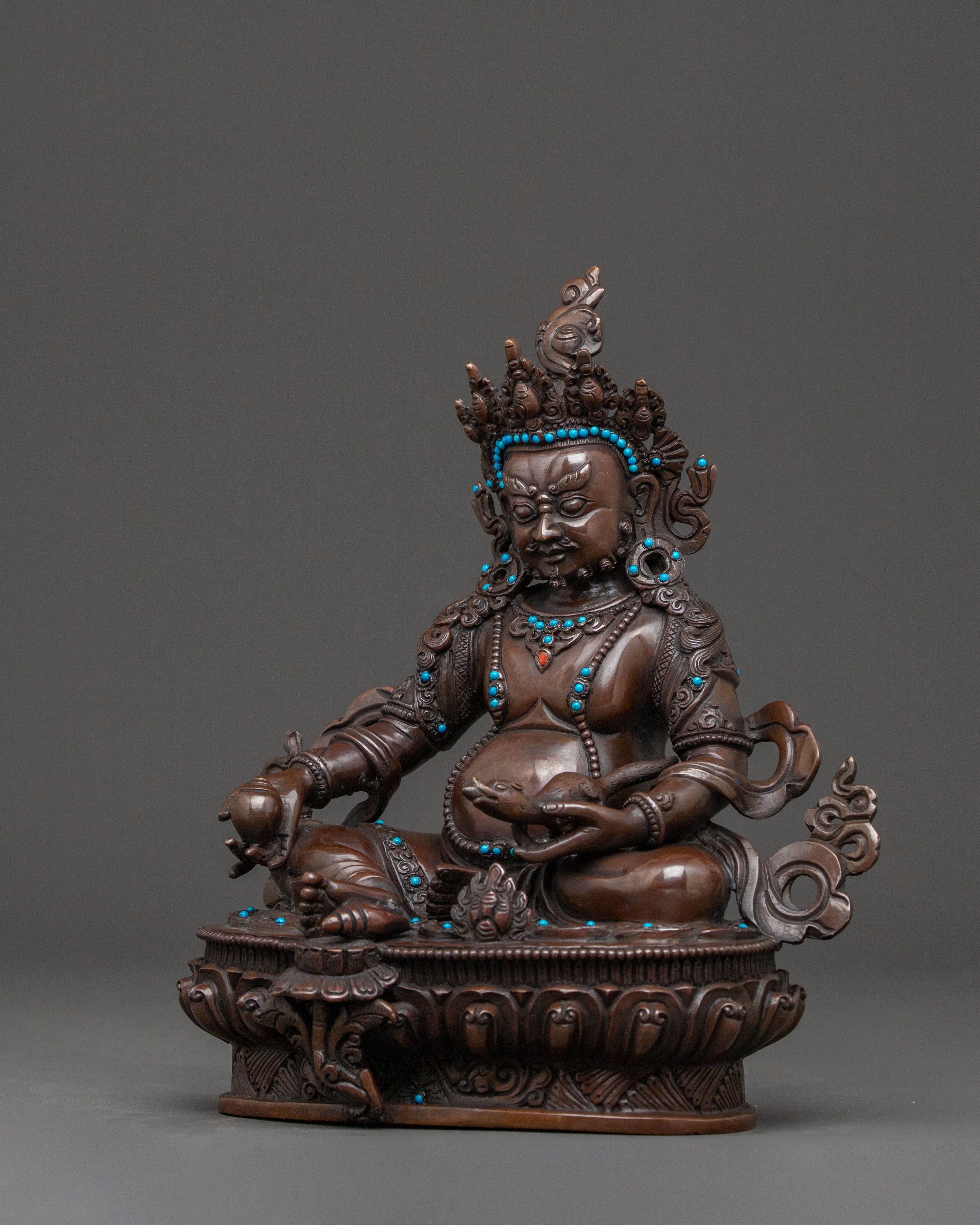 Protector Dzambhala Spiritual Statue for Prosperity