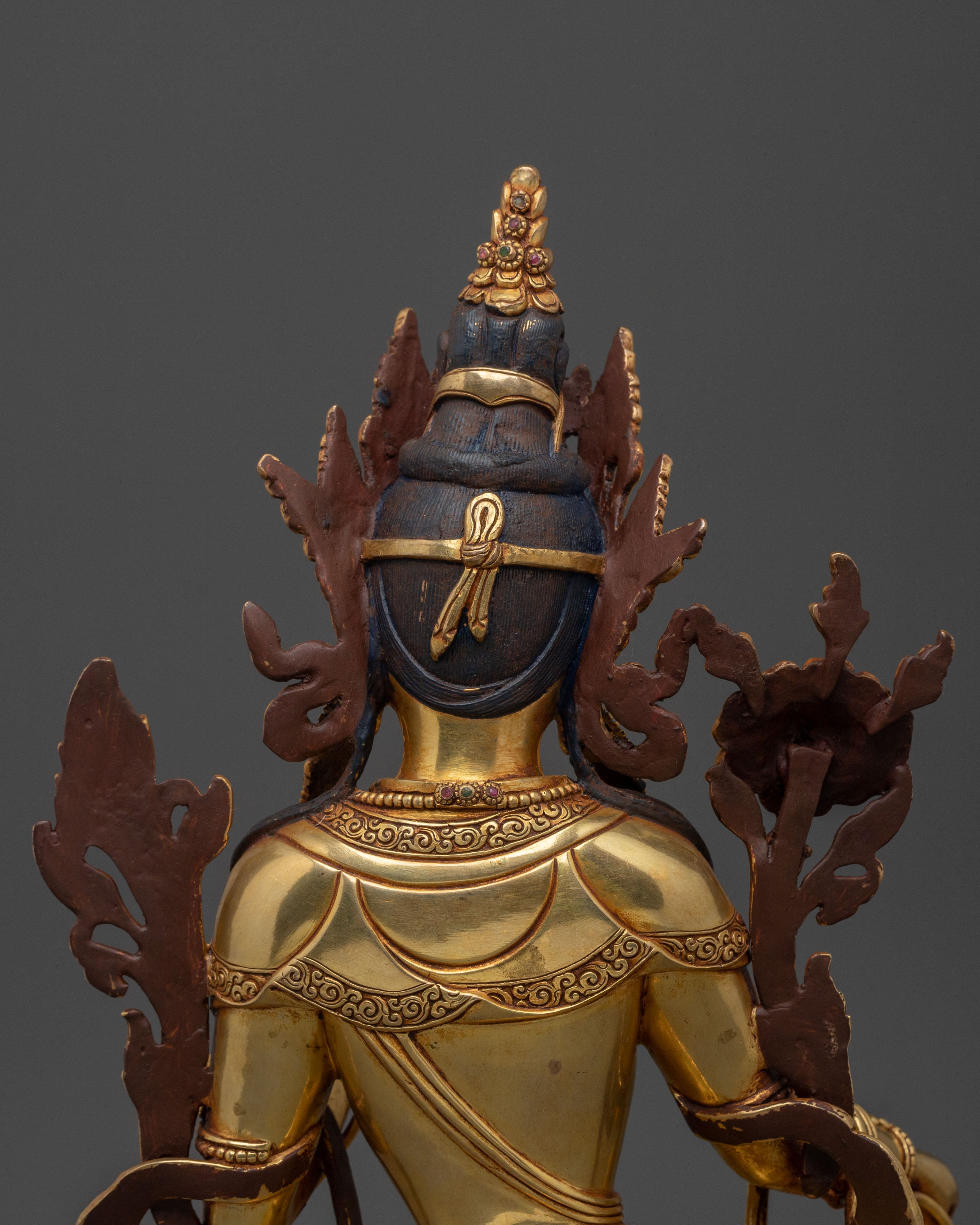 Traditional Green Tara Sculpture | Home Decor