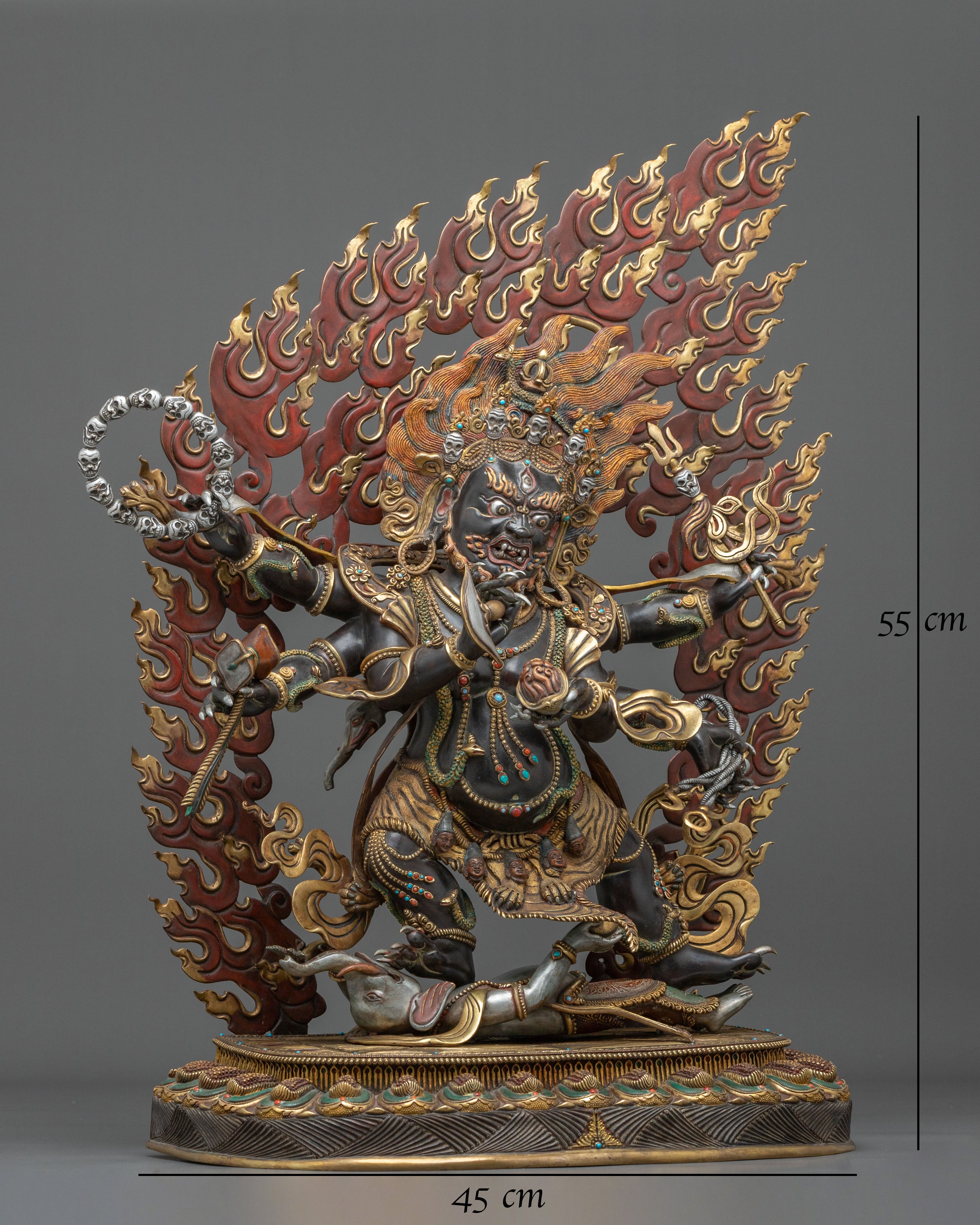 Six-Armed Mahakala Statue of Protection | Wrathful Deity